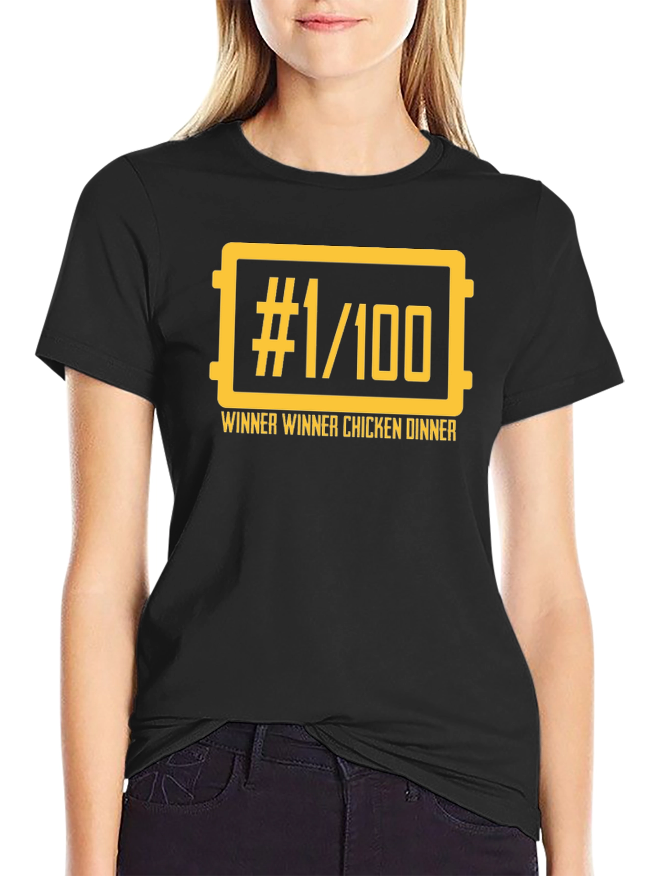 Winner Winner Chicken Dinner T-Shirt - Black Gaming Tee