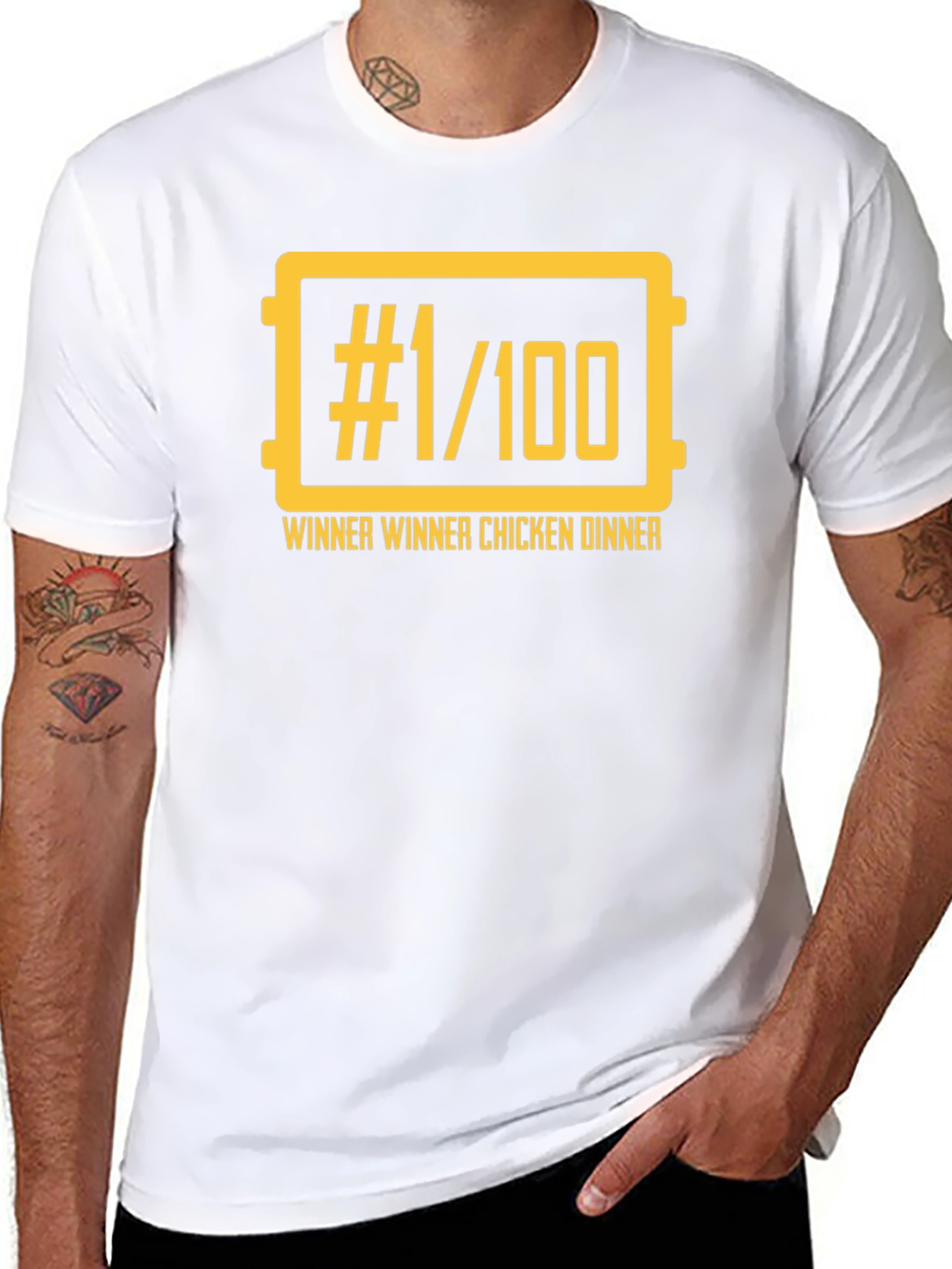 Winner Winner Chicken Dinner T-Shirt - Black Gaming Tee
