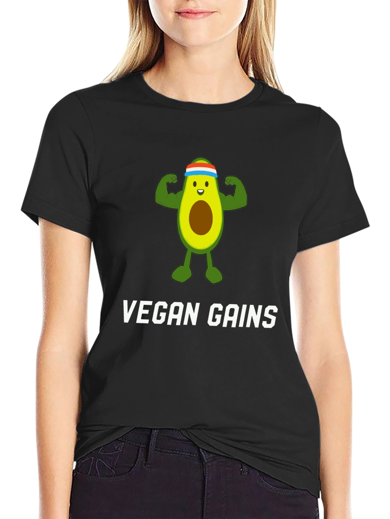 Vegan Gains Avocado T-Shirt