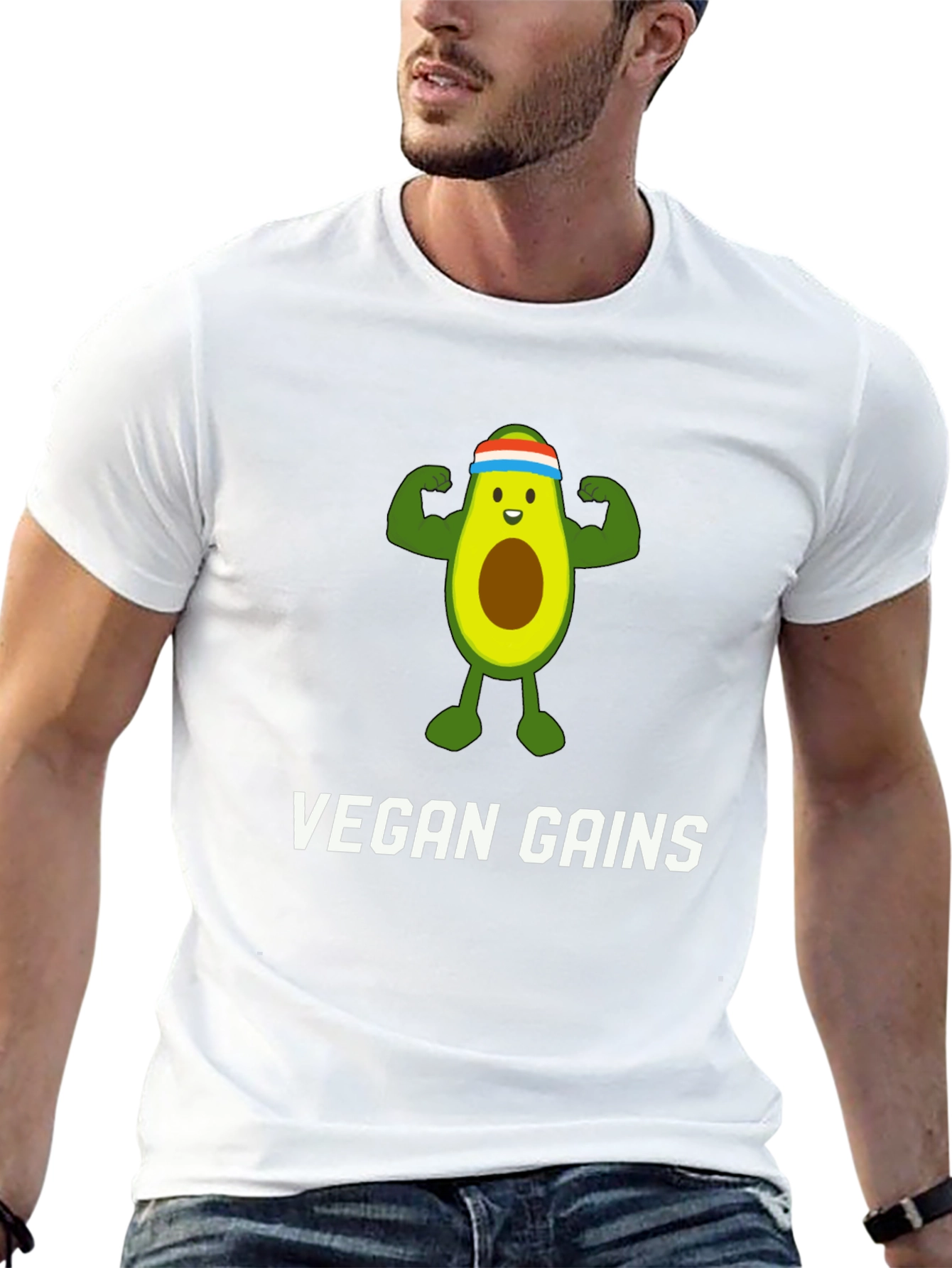 Vegan Gains Avocado T-Shirt