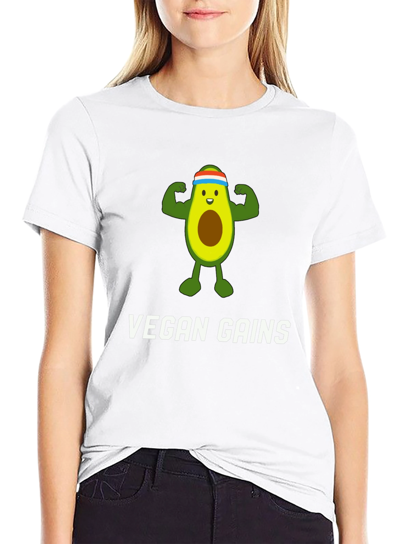 Vegan Gains Avocado T-Shirt