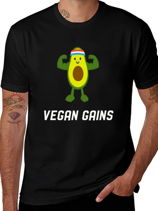 Vegan Gains Avocado T-Shirt