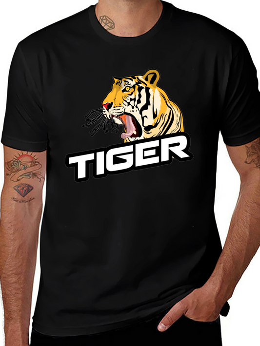 Roaring Tiger Graphic T-Shirt - Bold Animal Print