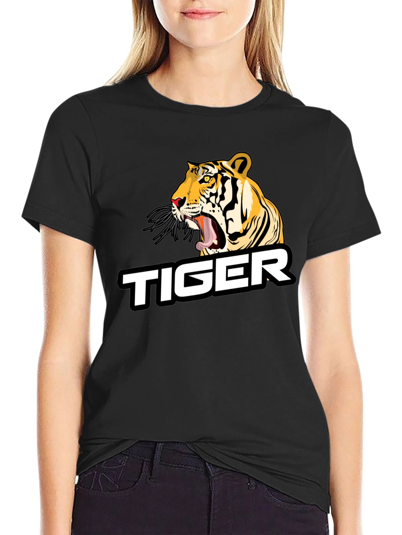 Roaring Tiger Graphic T-Shirt - Bold Animal Print