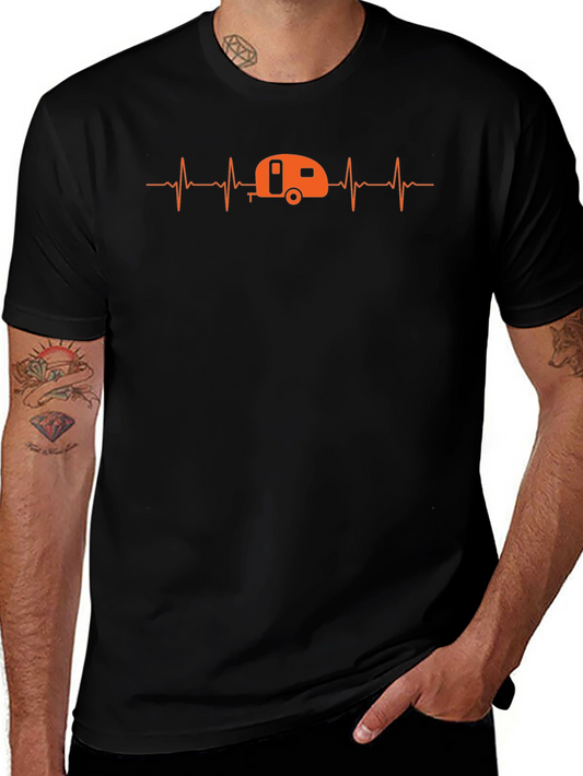 Camping Heartbeat T-Shirt - Adventure is Calling!