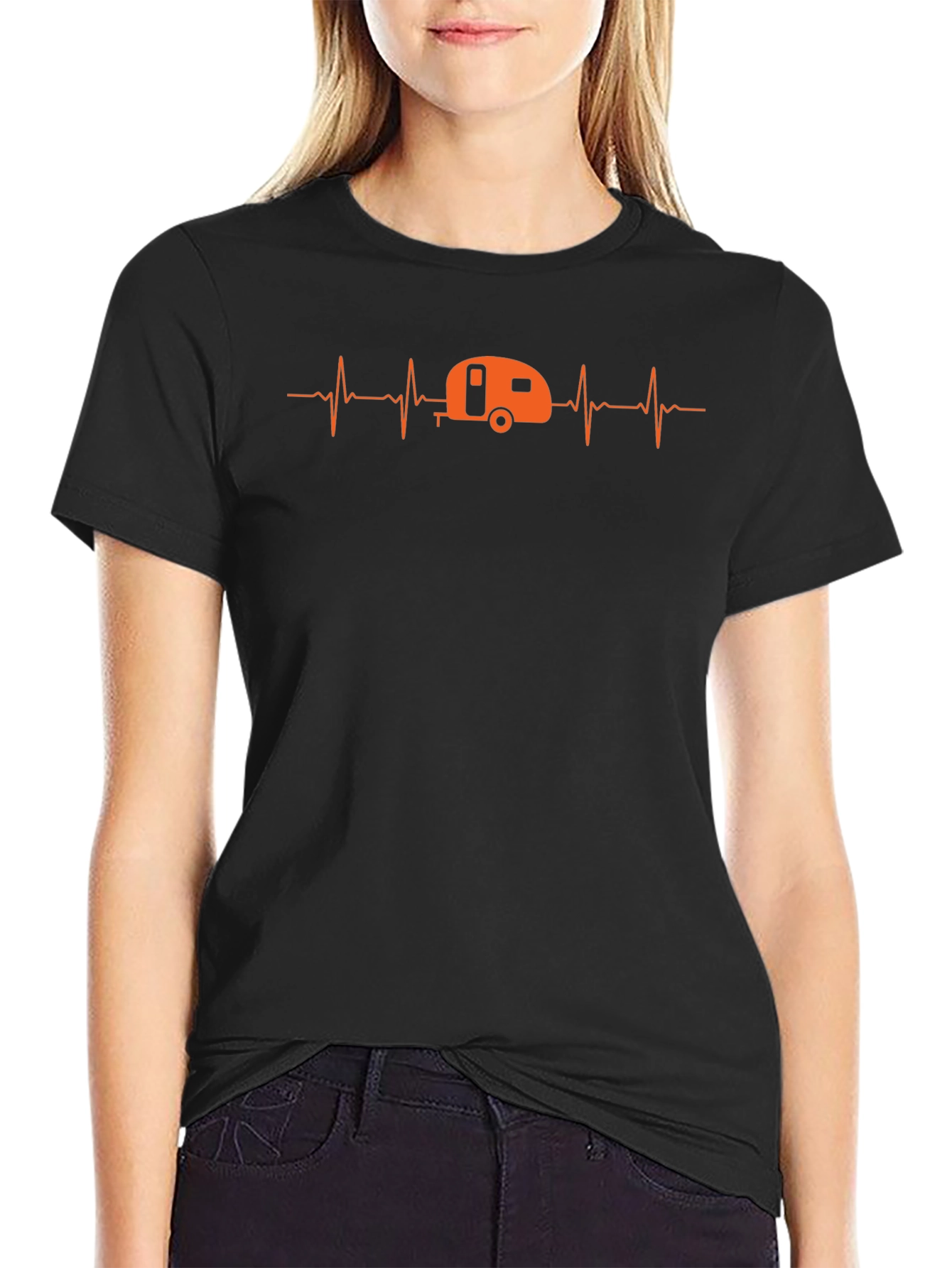 Camping Heartbeat T-Shirt - Adventure is Calling!