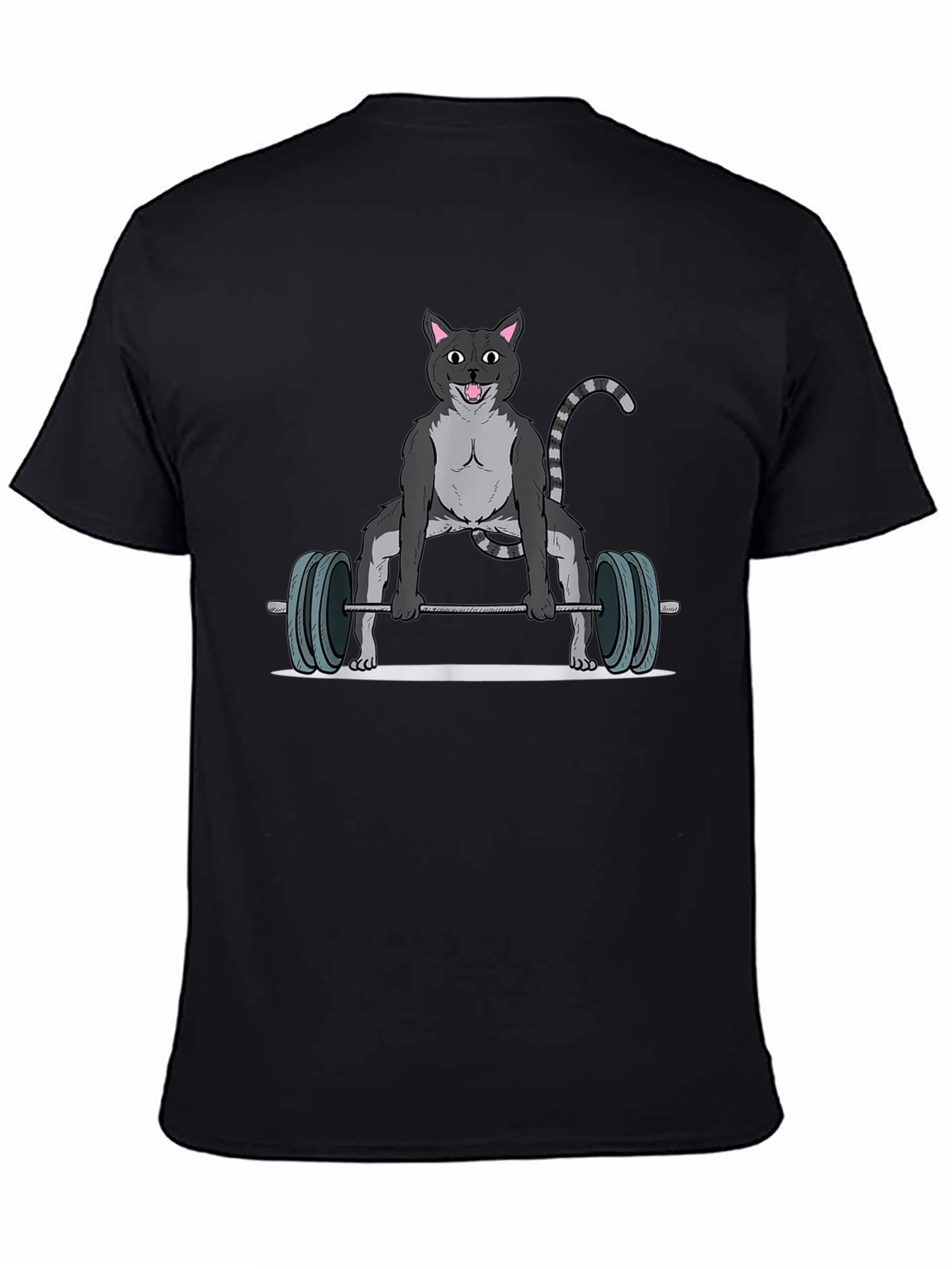 Weightlifting Cat T-Shirt - Funny Gym Apparel