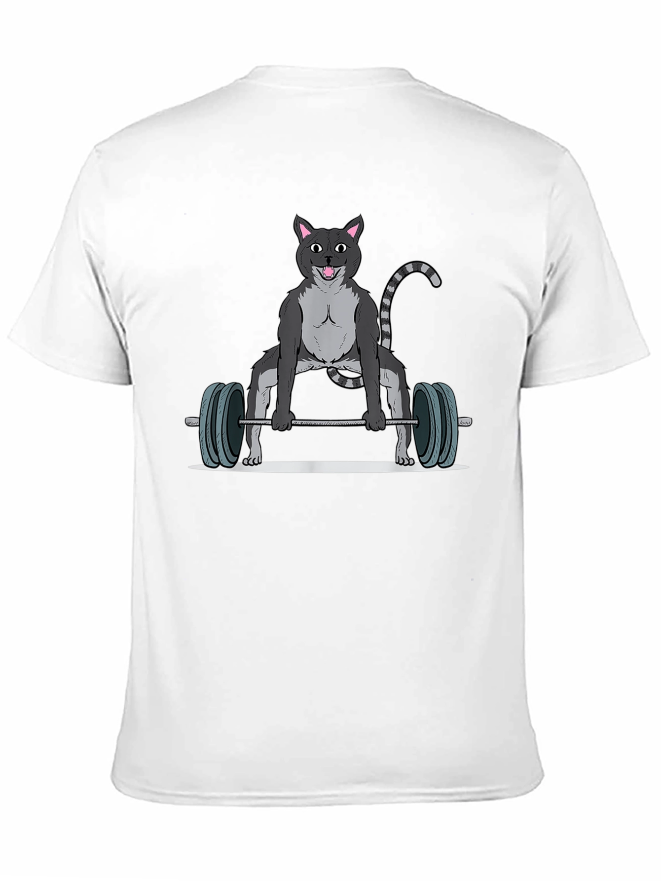 Weightlifting Cat T-Shirt - Funny Gym Apparel