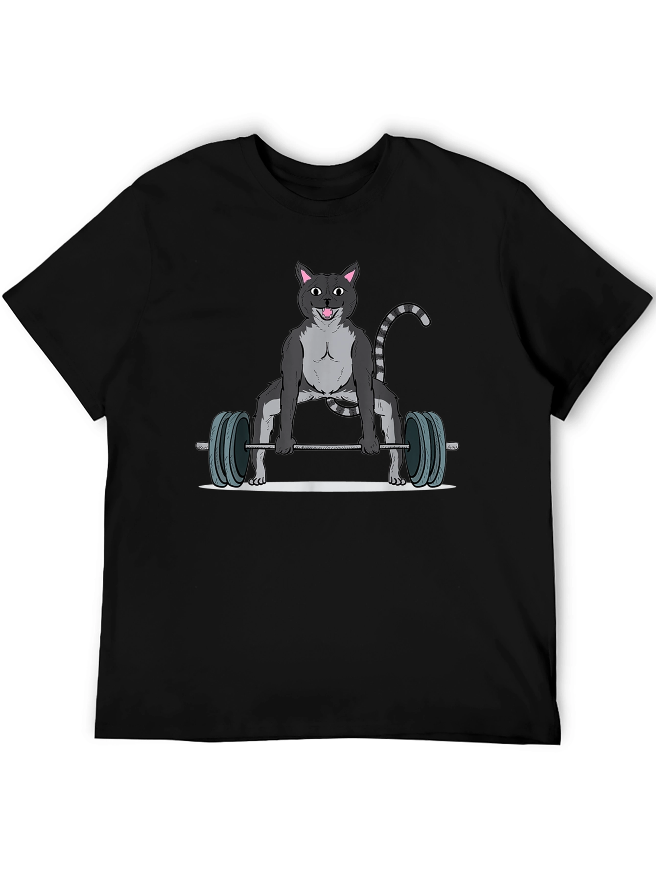 Weightlifting Cat T-Shirt - Funny Gym Apparel