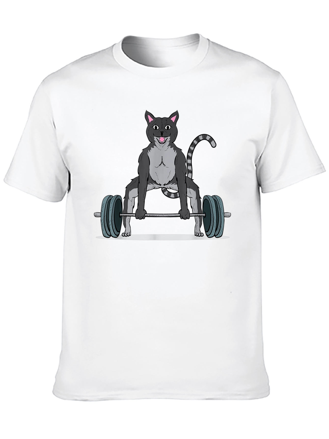 Weightlifting Cat T-Shirt - Funny Gym Apparel