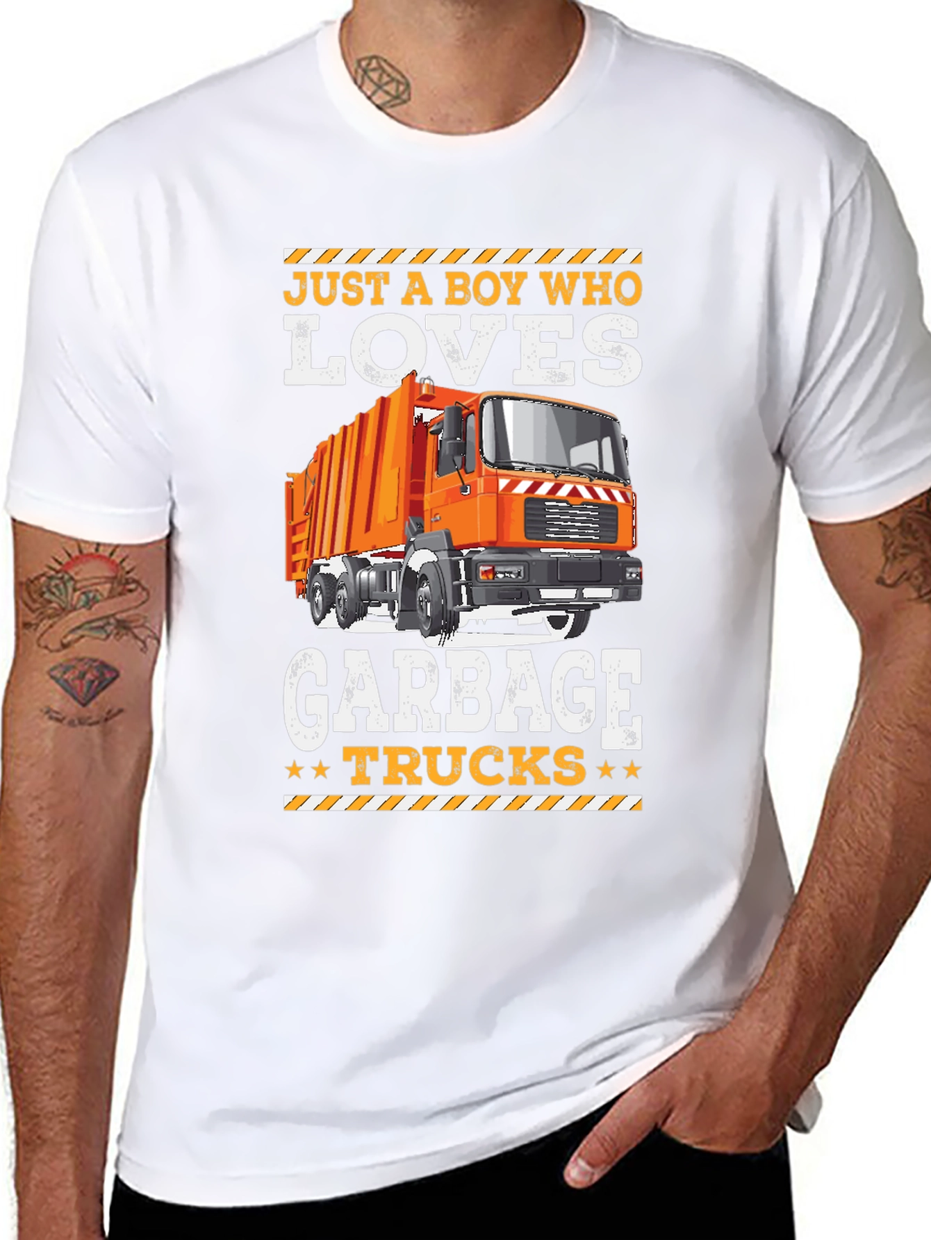 Boy Who Loves Garbage Trucks T-Shirt