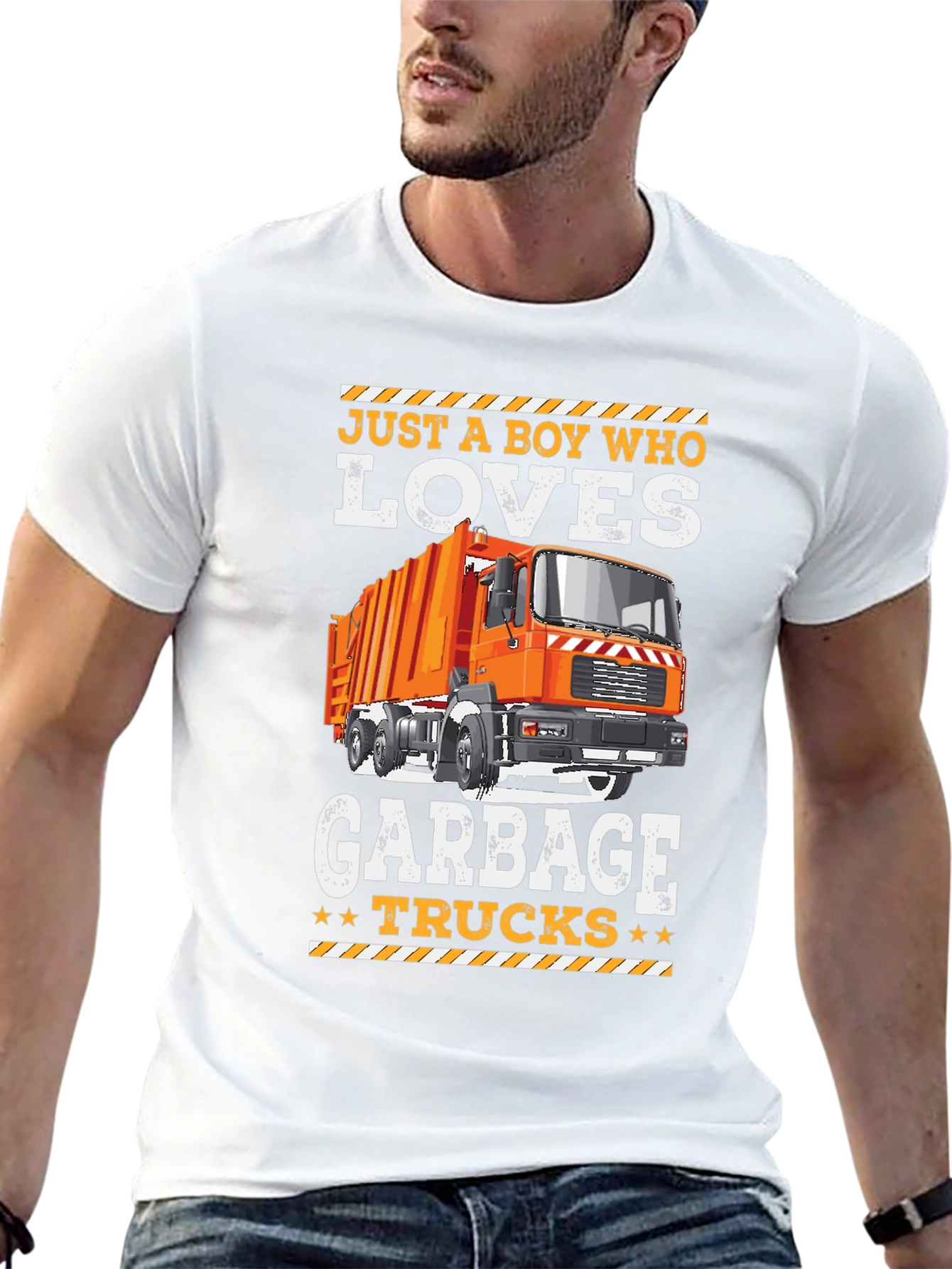 Boy Who Loves Garbage Trucks T-Shirt