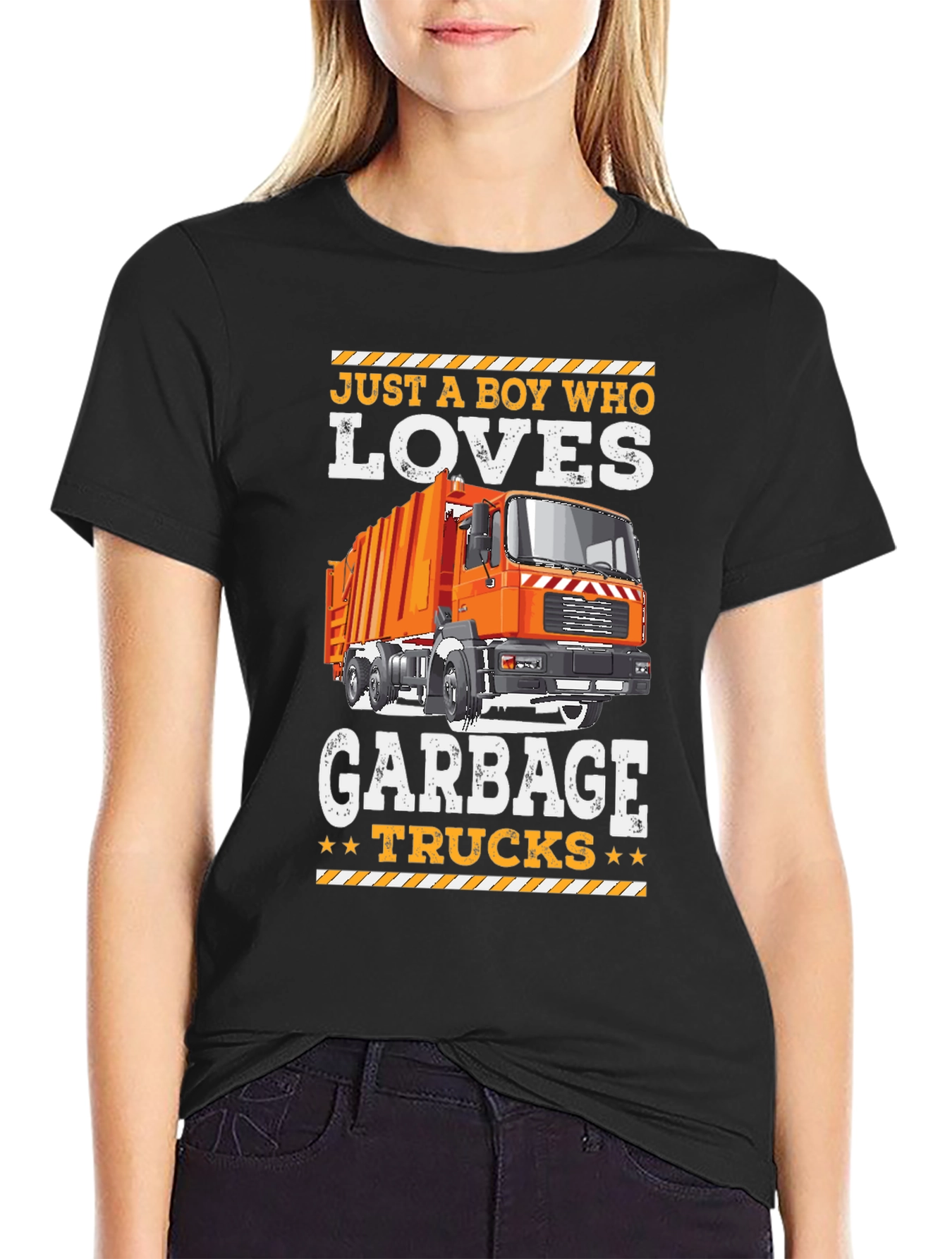 Boy Who Loves Garbage Trucks T-Shirt
