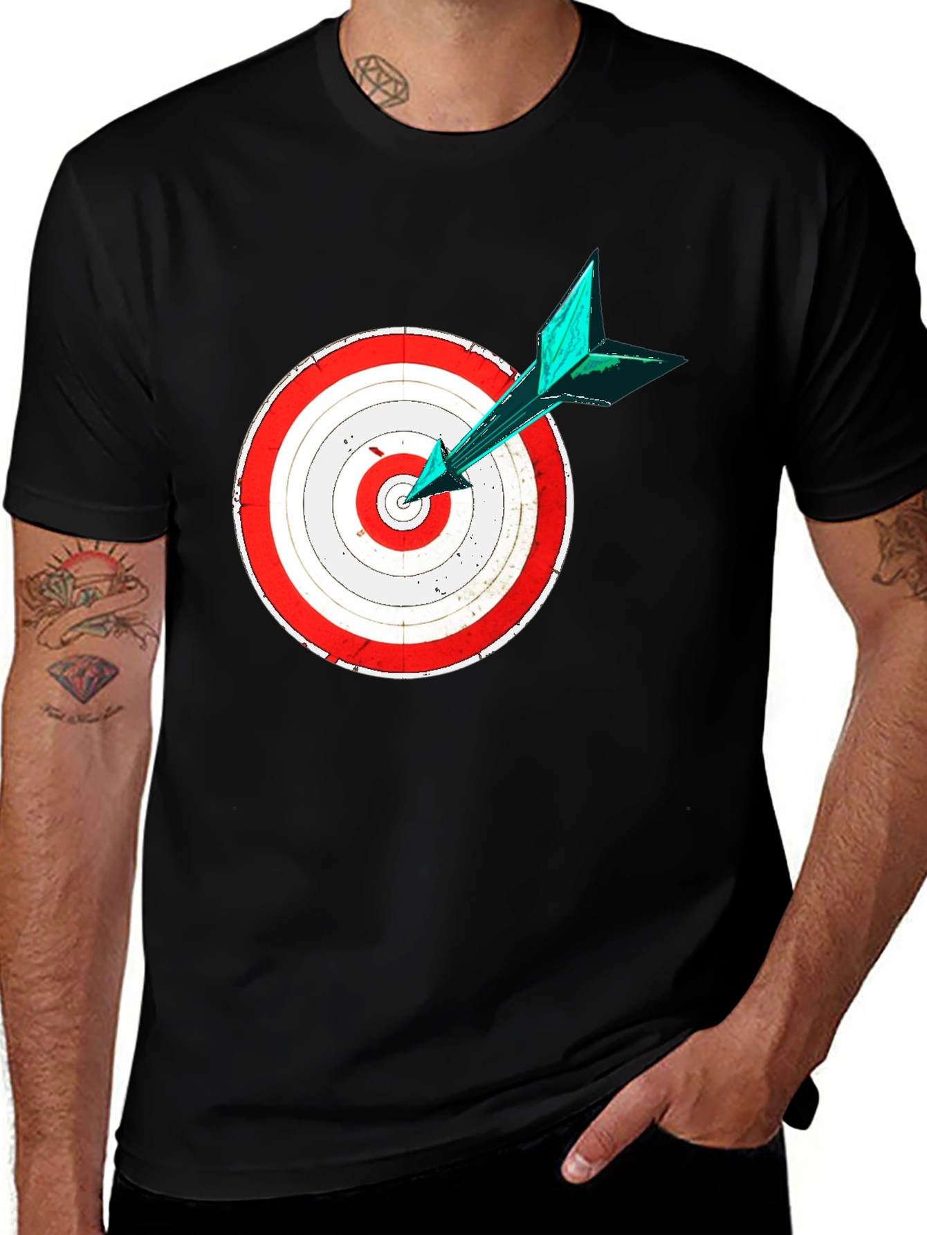 Target Practice Tee - Bullseye Arrow Design
