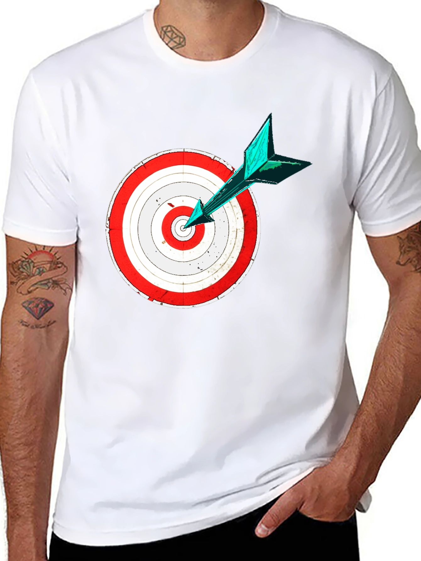 Target Practice Tee - Bullseye Arrow Design