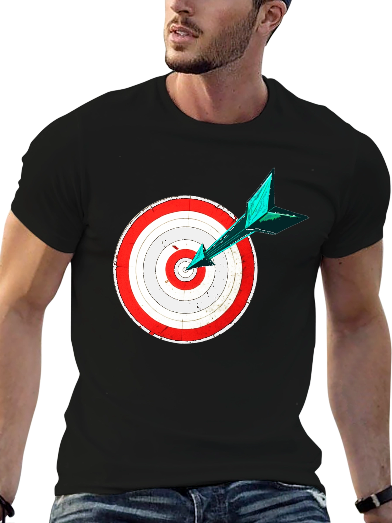 Target Practice Tee - Bullseye Arrow Design