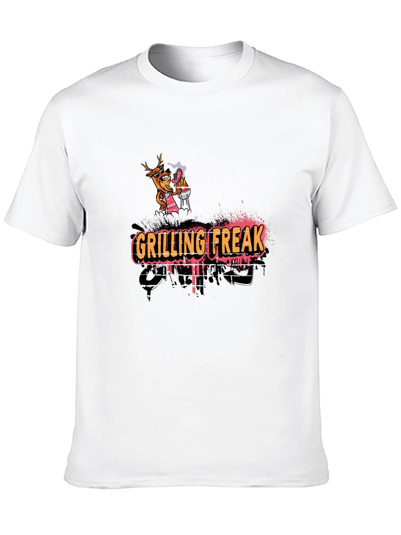 Grilling Freak Graphic T-Shirt - Novelty BBQ Design