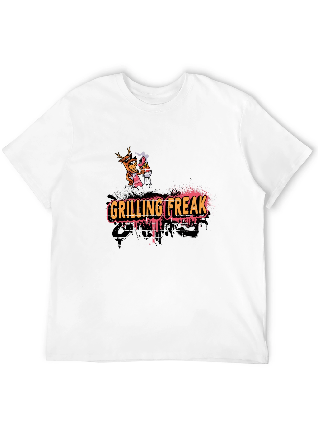Grilling Freak Graphic T-Shirt - Novelty BBQ Design