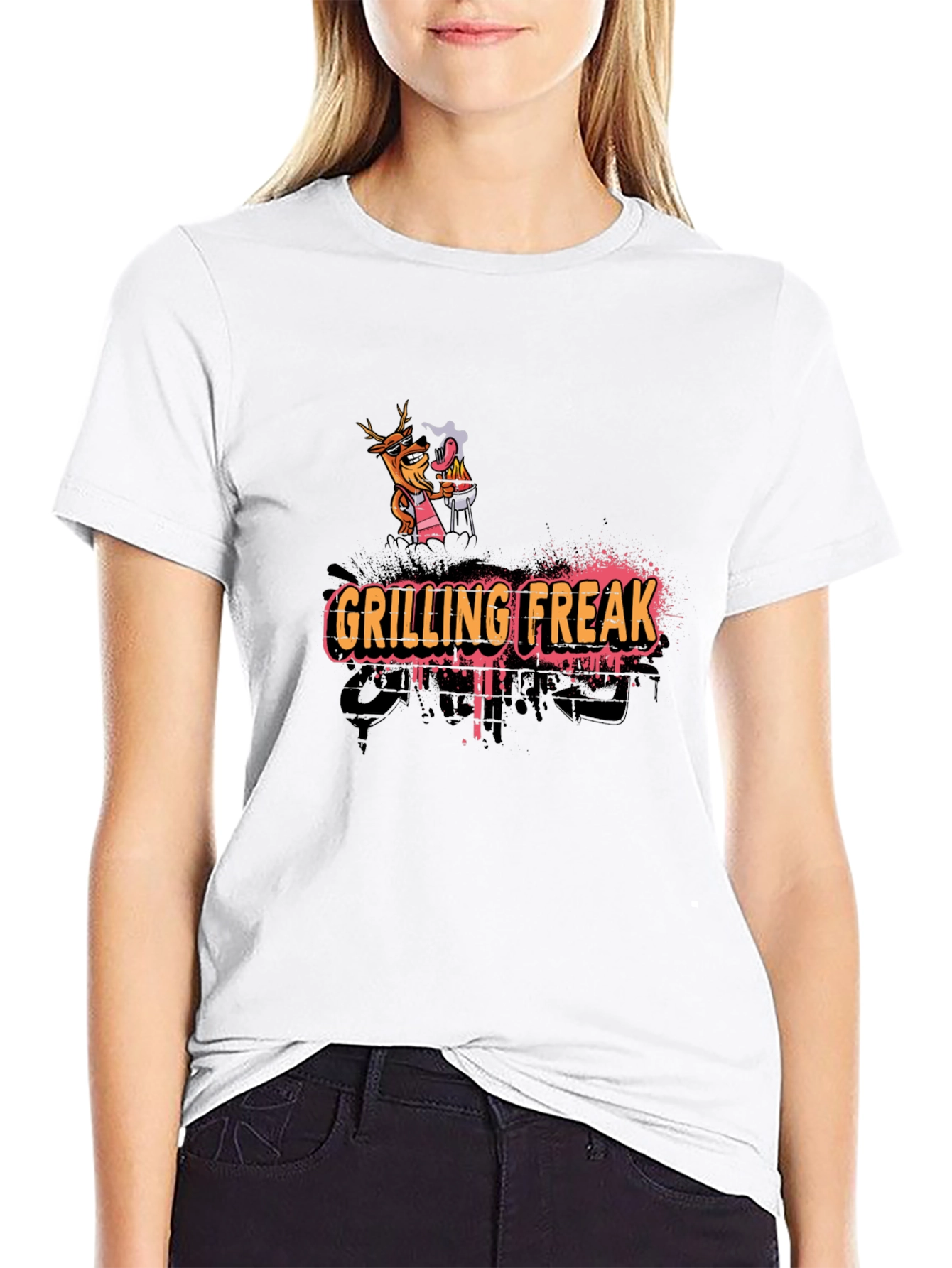 Grilling Freak Graphic T-Shirt - Novelty BBQ Design