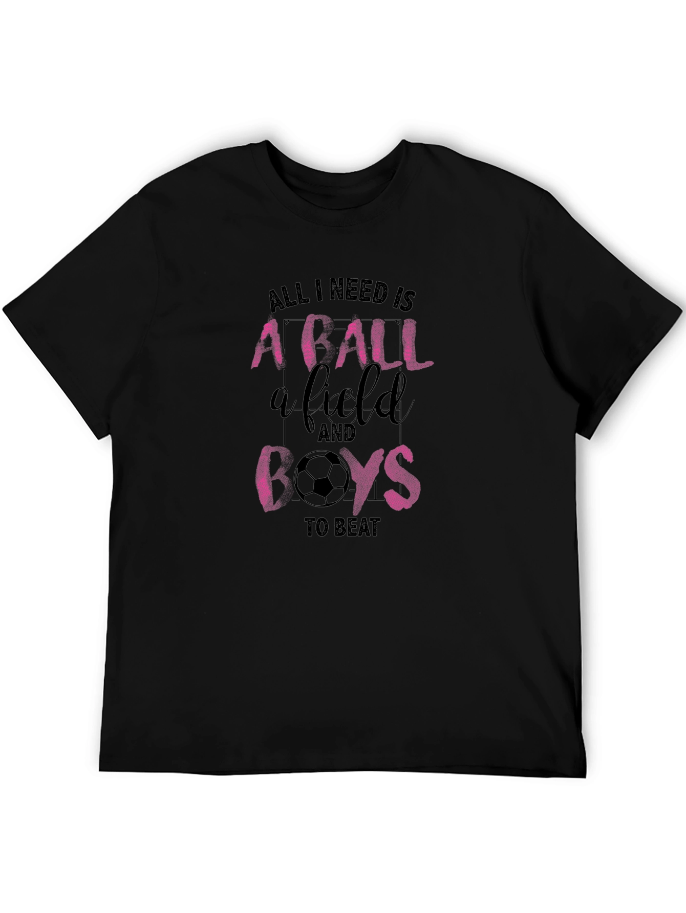 Soccer Girl T-Shirt: Ball Field Beat Boys
