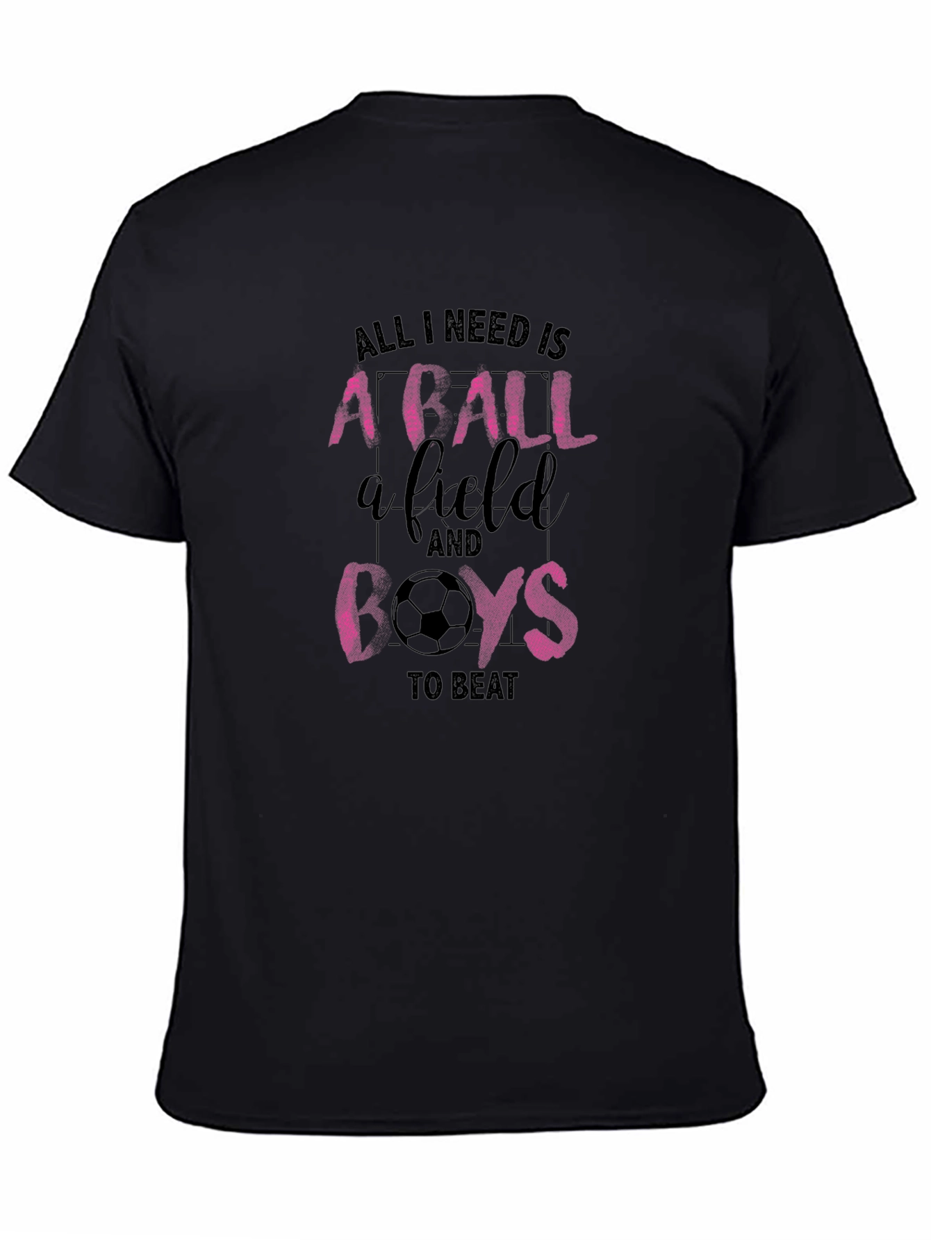 Soccer Girl T-Shirt: Ball Field Beat Boys