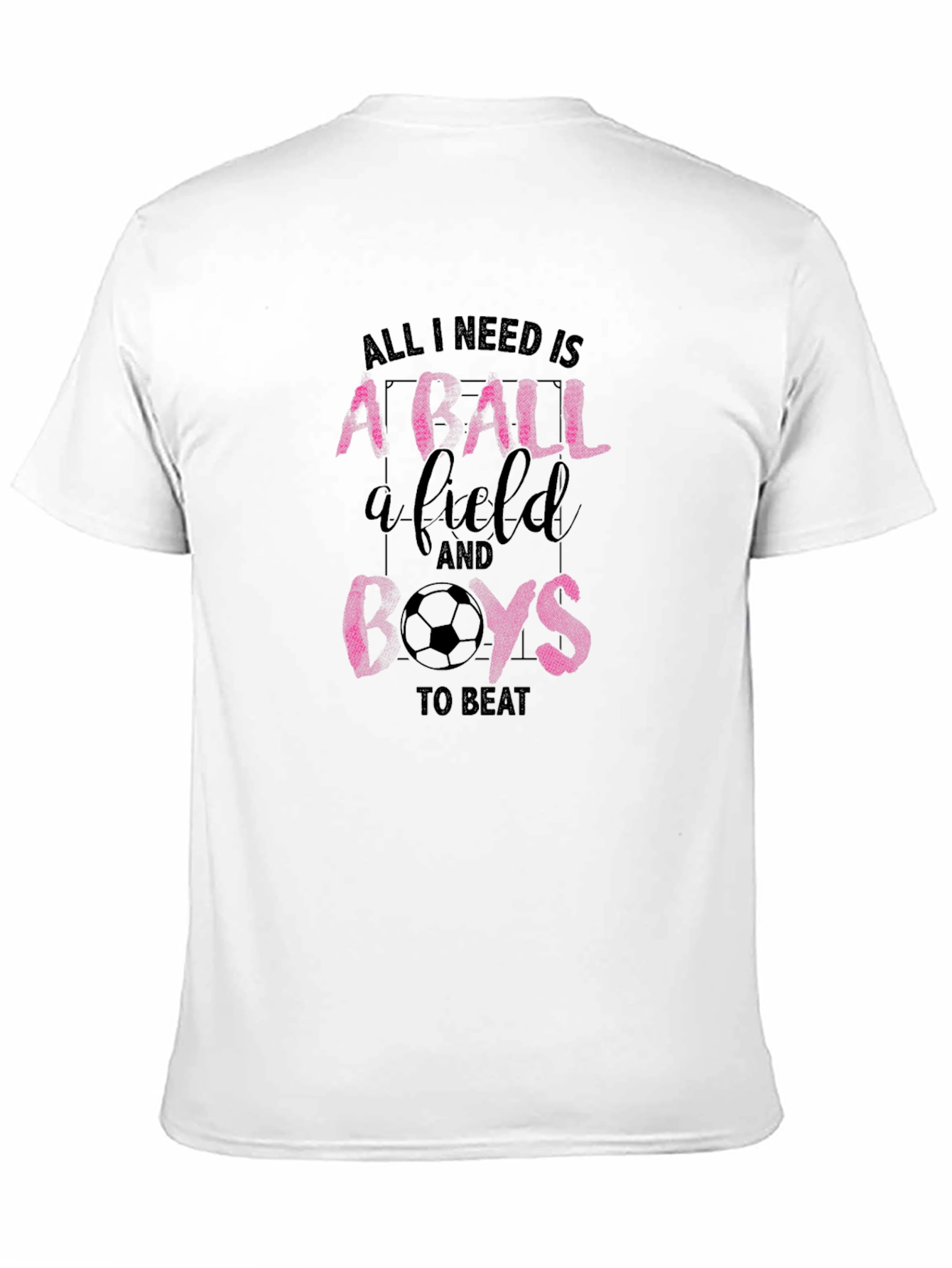 Soccer Girl T-Shirt: Ball Field Beat Boys