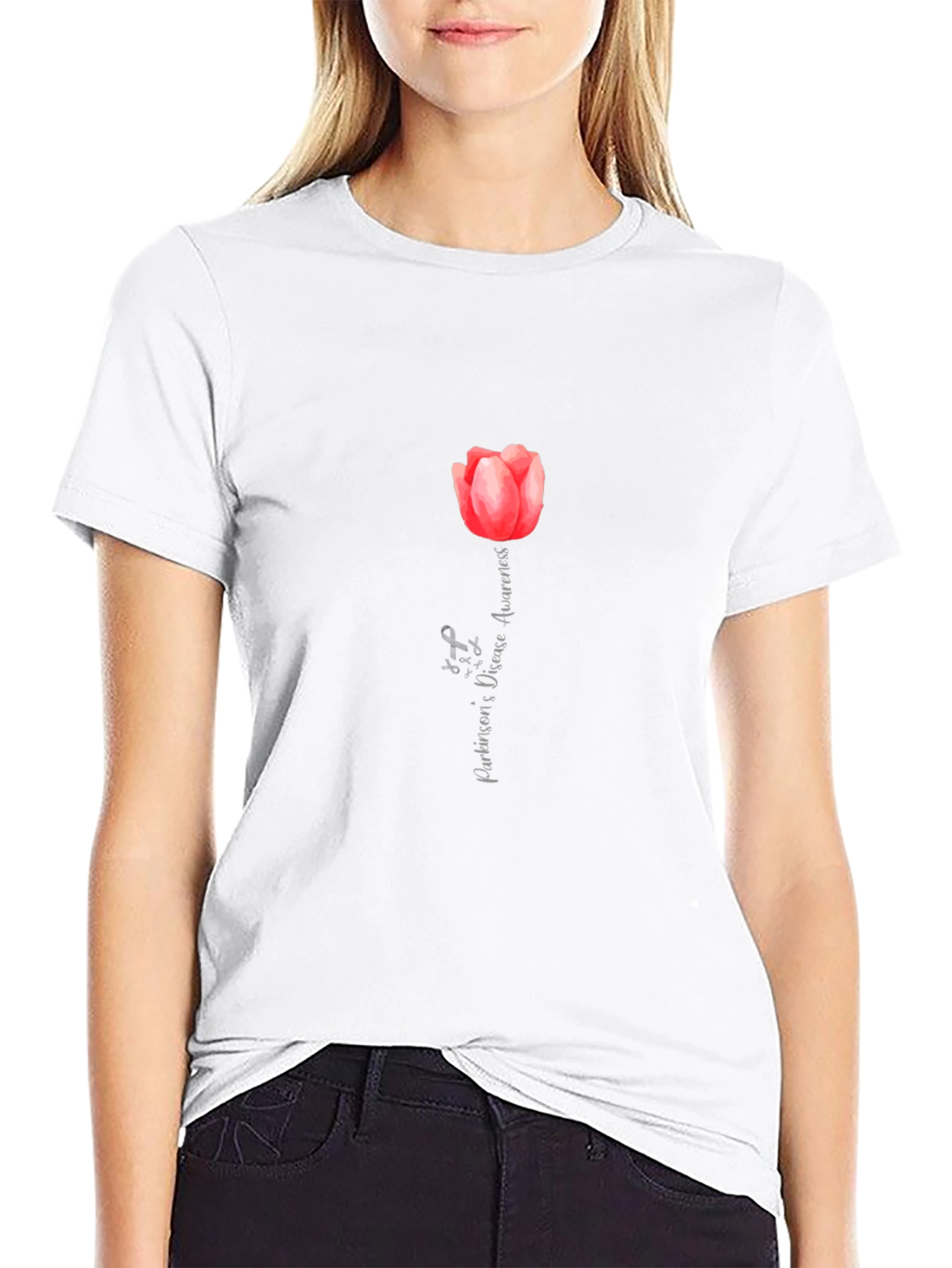 Parkinsons Disease Awareness Tulip T-Shirt