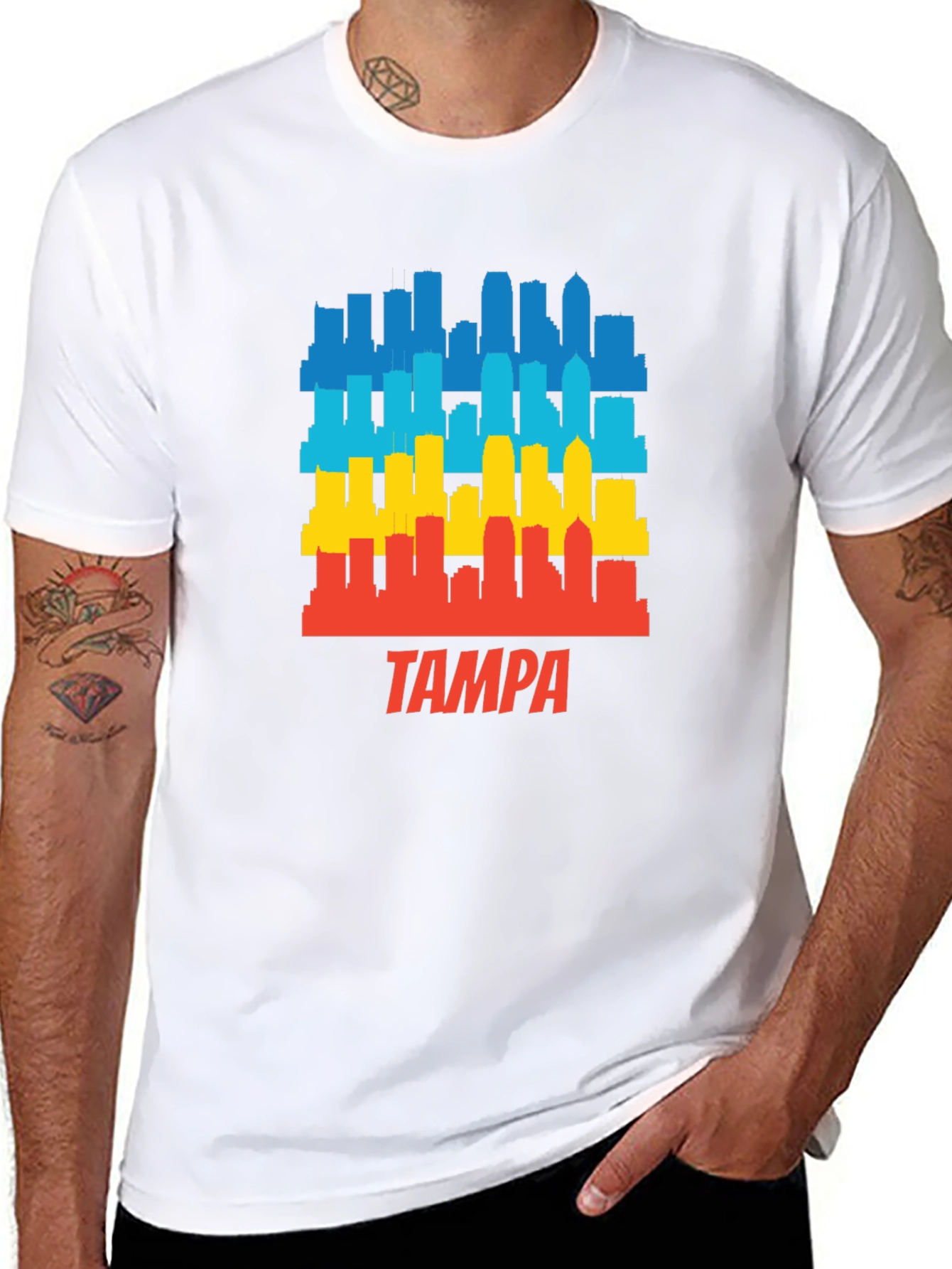 Tampa Skyline Graphic T-Shirt - City Pride Tee