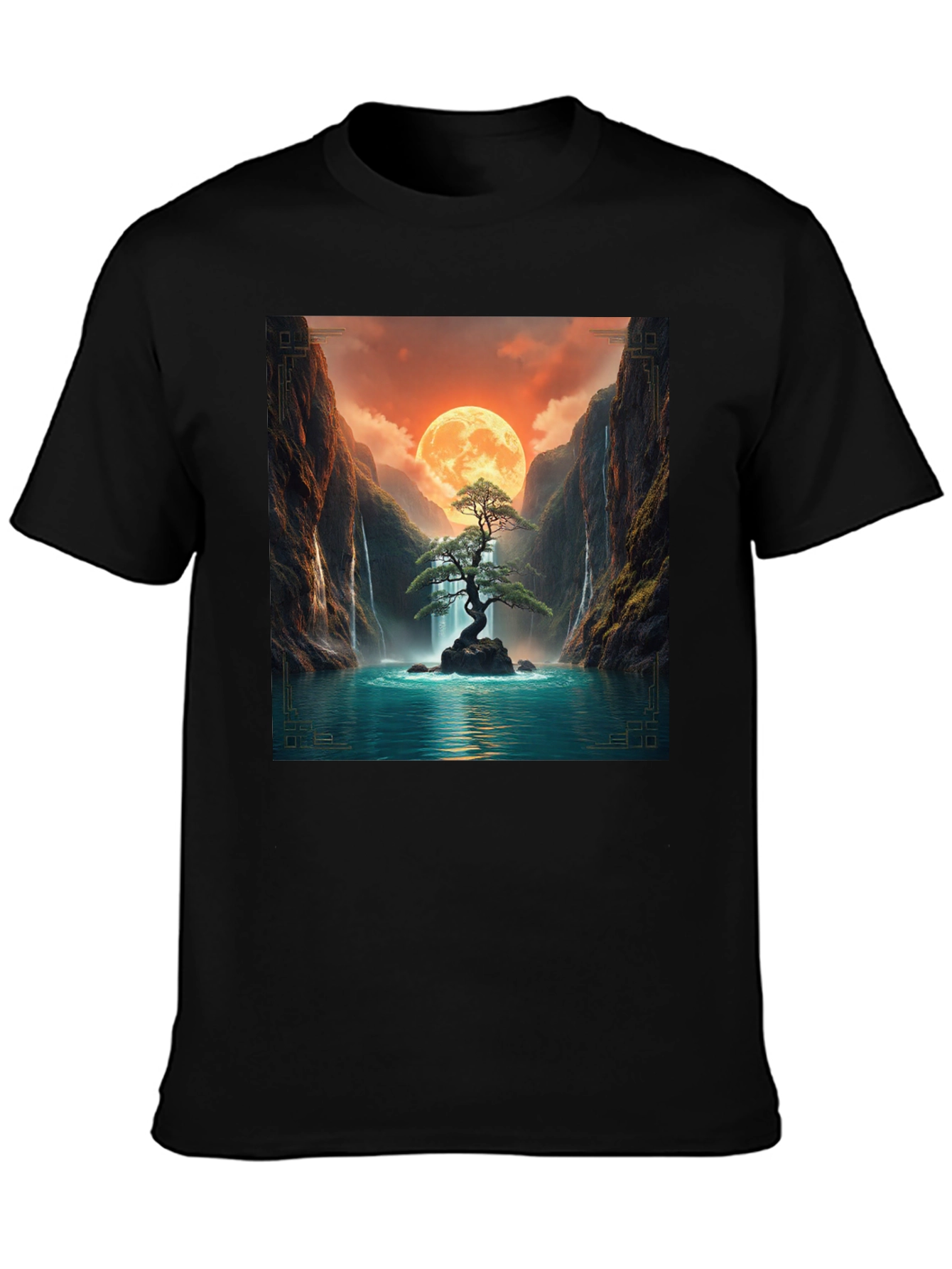 Zen Bonsai Tree T-Shirt - Meditative Design