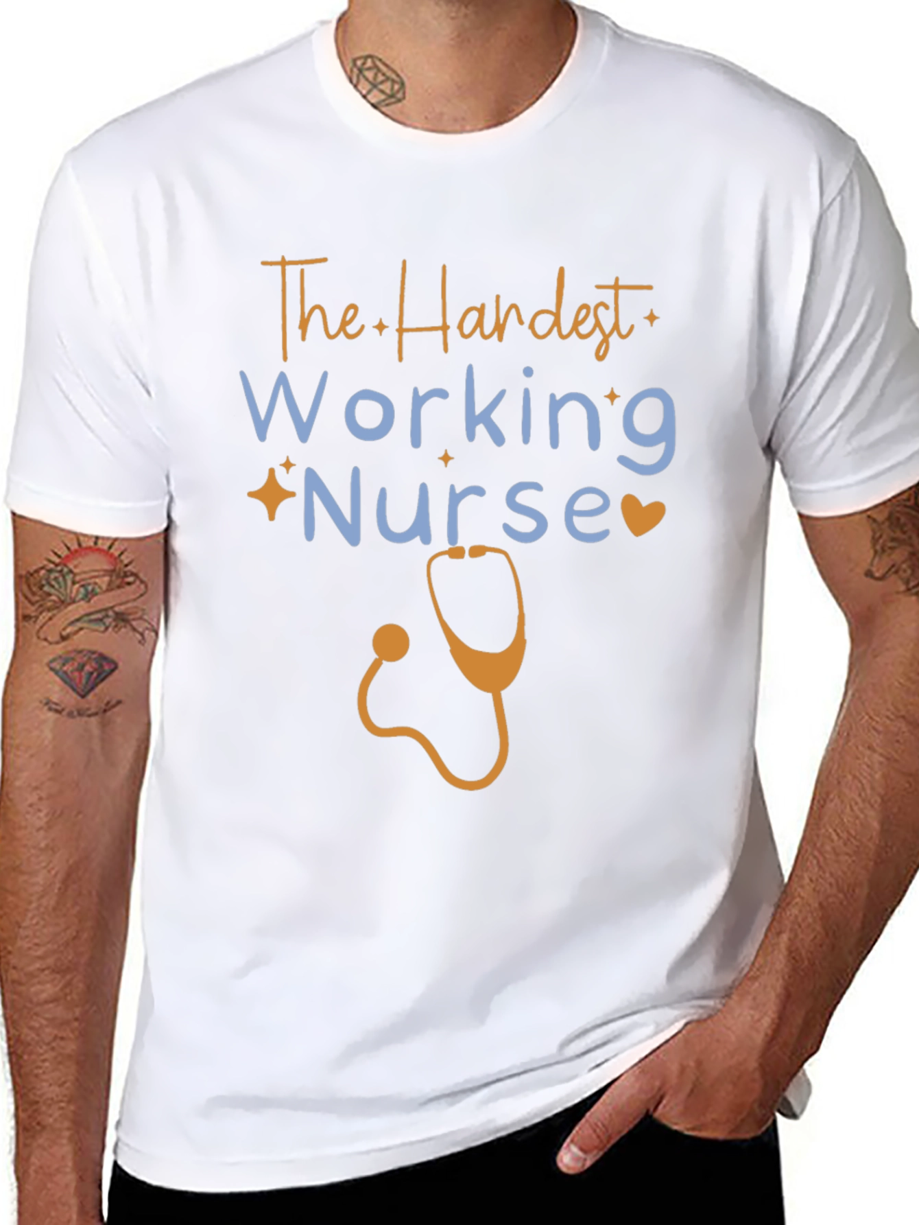 Hardest Working Nurse Graphic Tee