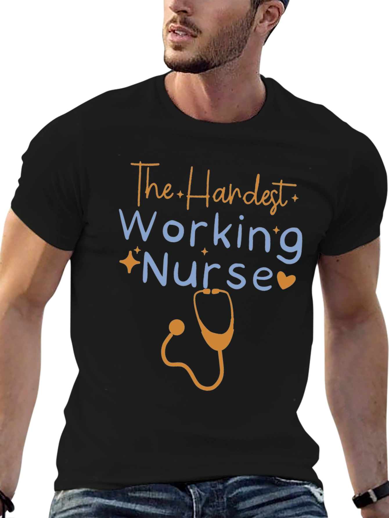 Hardest Working Nurse Graphic Tee