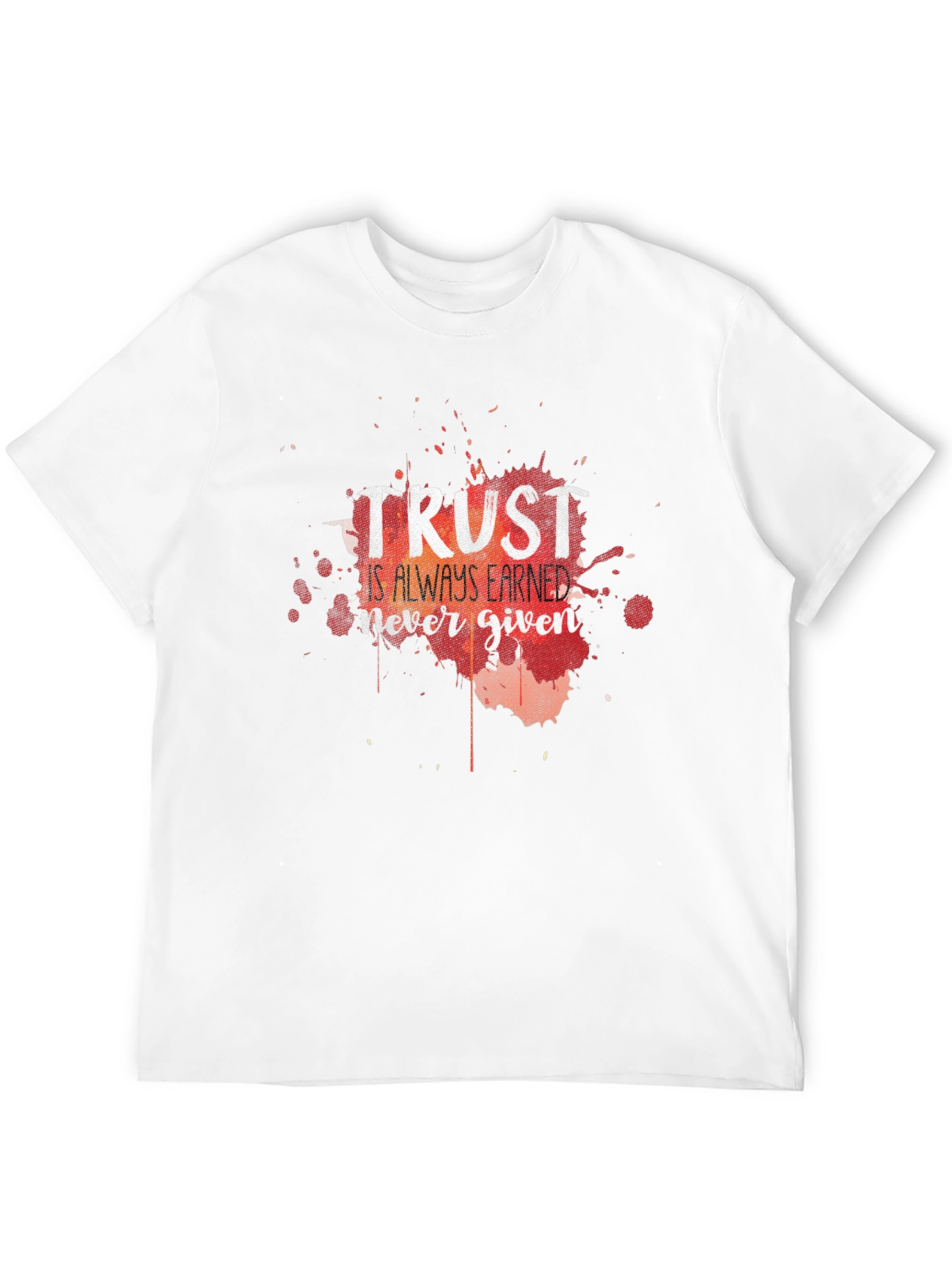 Trust Earned T-Shirt - Black Casual Tee