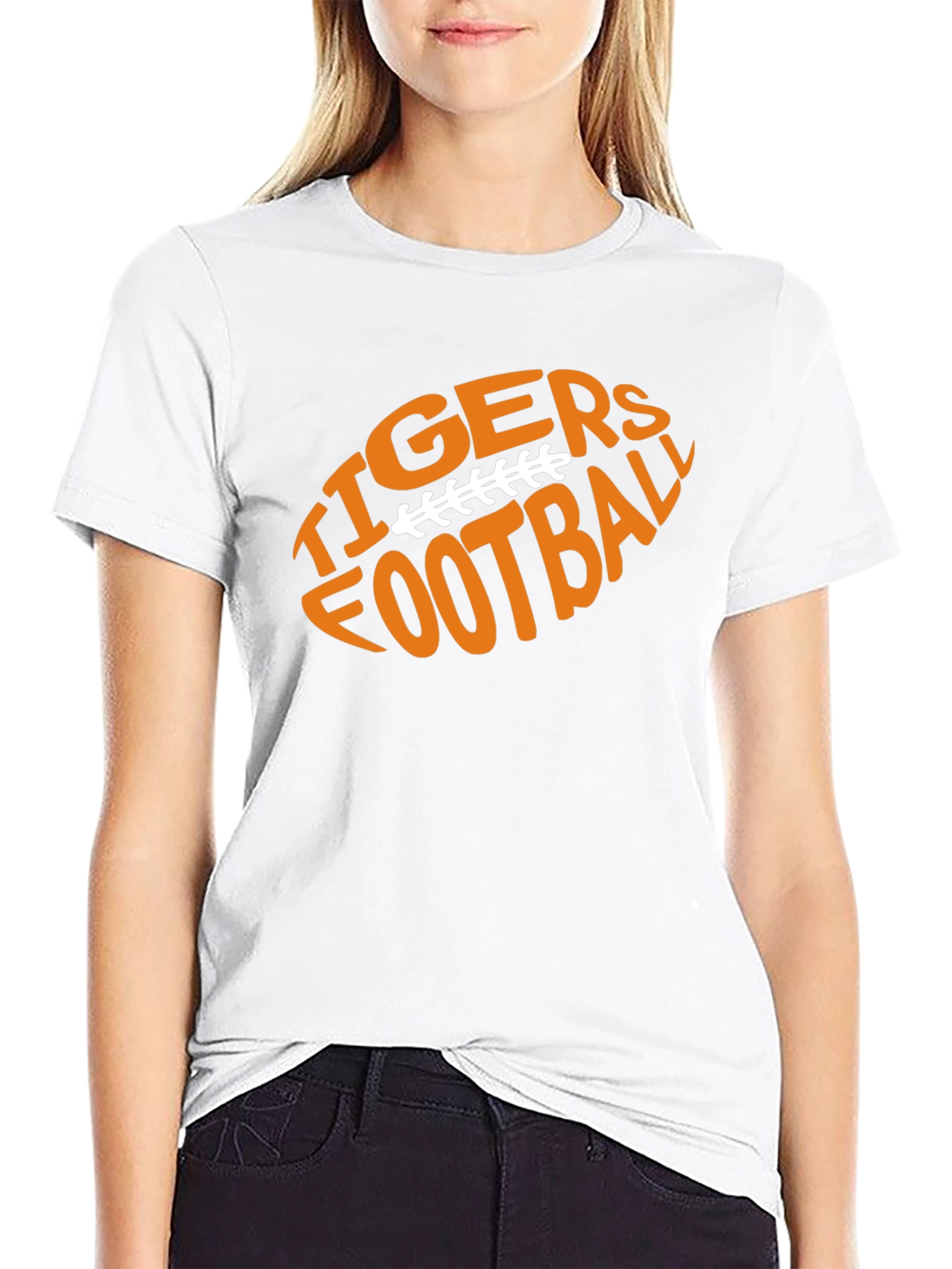 Tigers Football Graphic Tee - Black