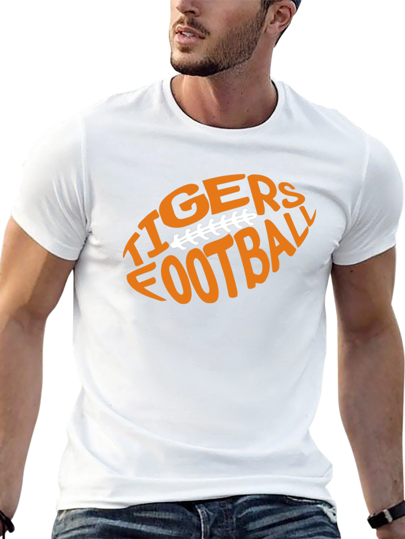 Tigers Football Graphic Tee - Black