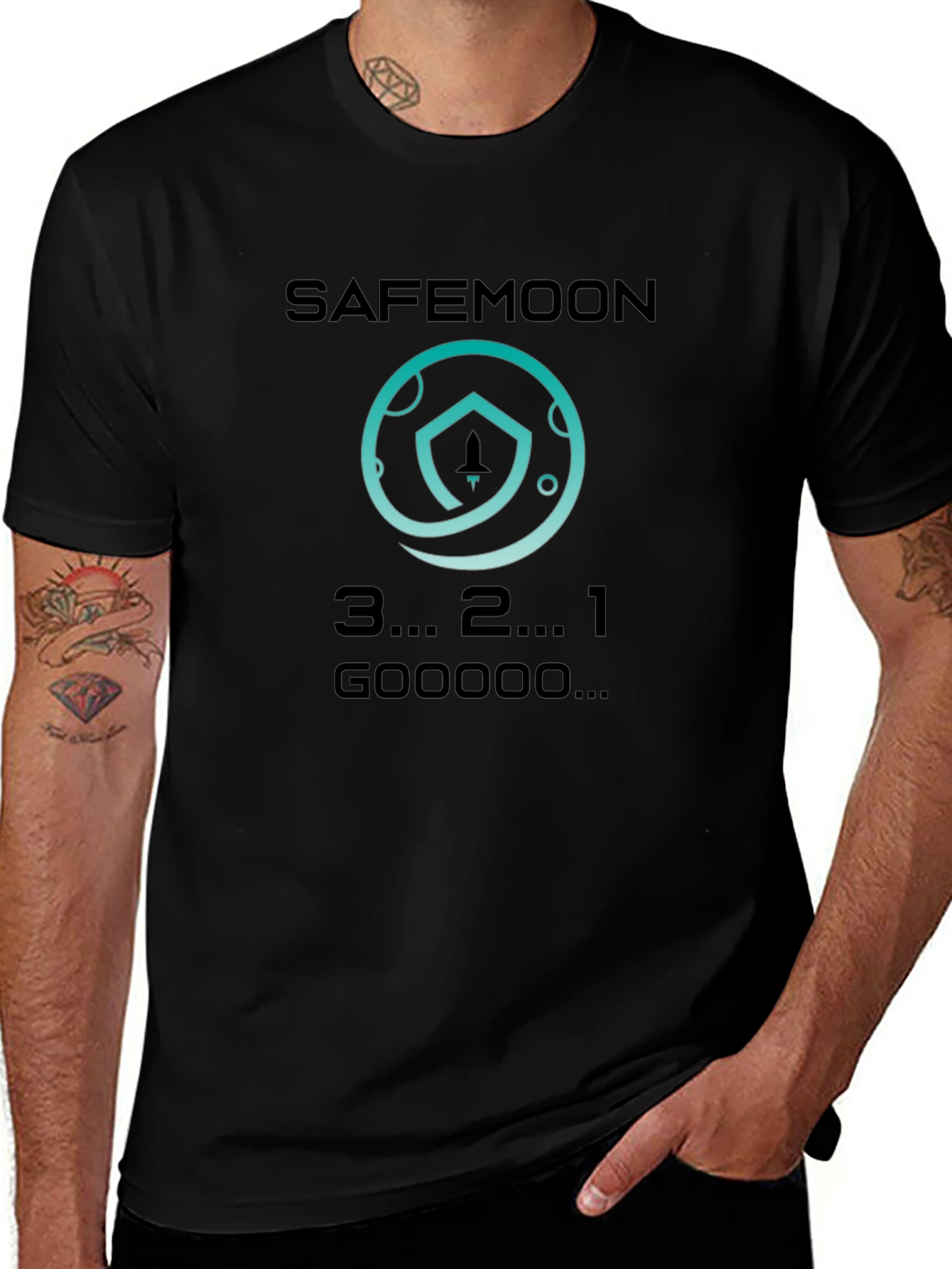 Safemoon T-Shirt - Crypto Rocket Launch Design