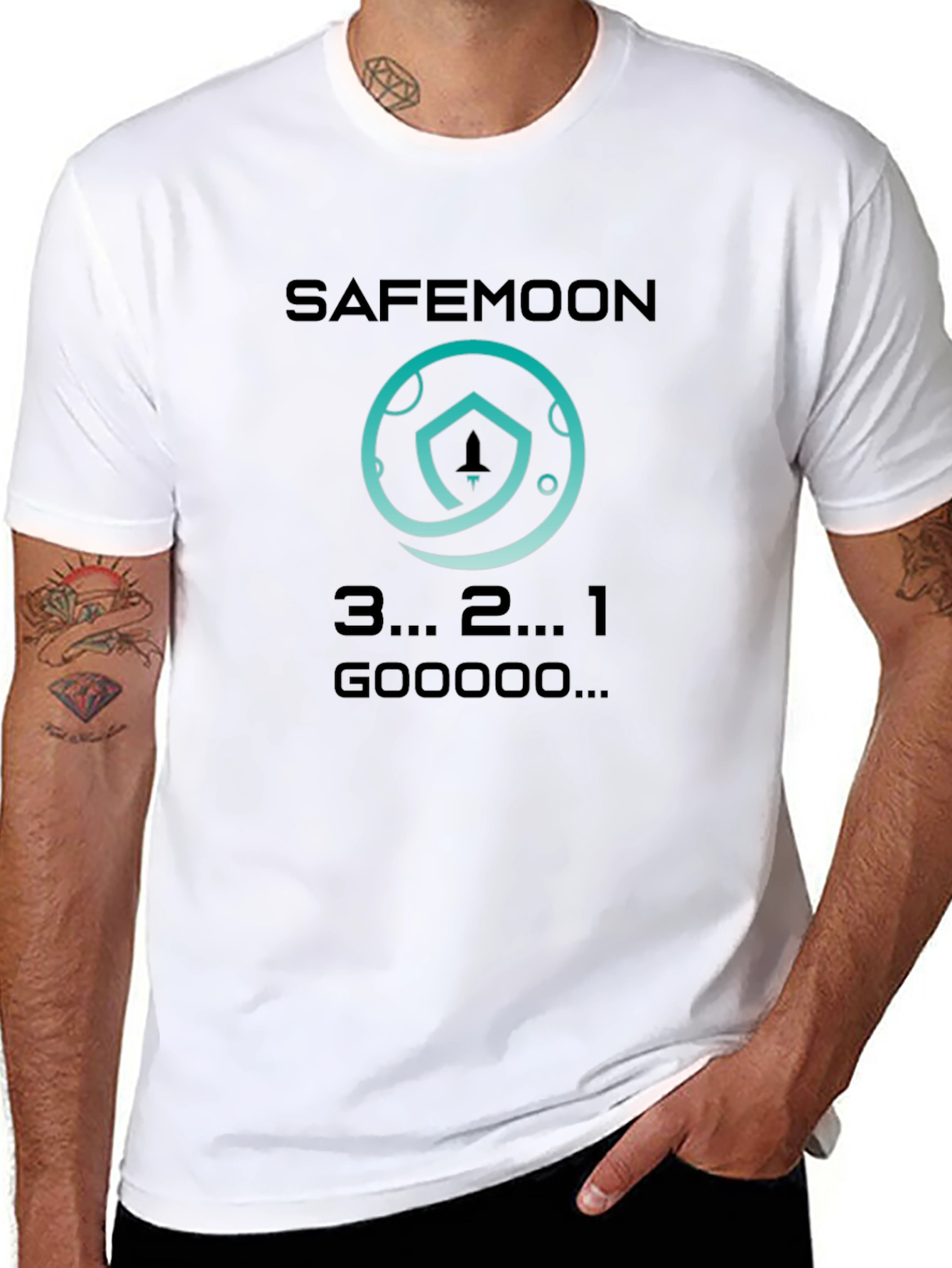 Safemoon T-Shirt - Crypto Rocket Launch Design
