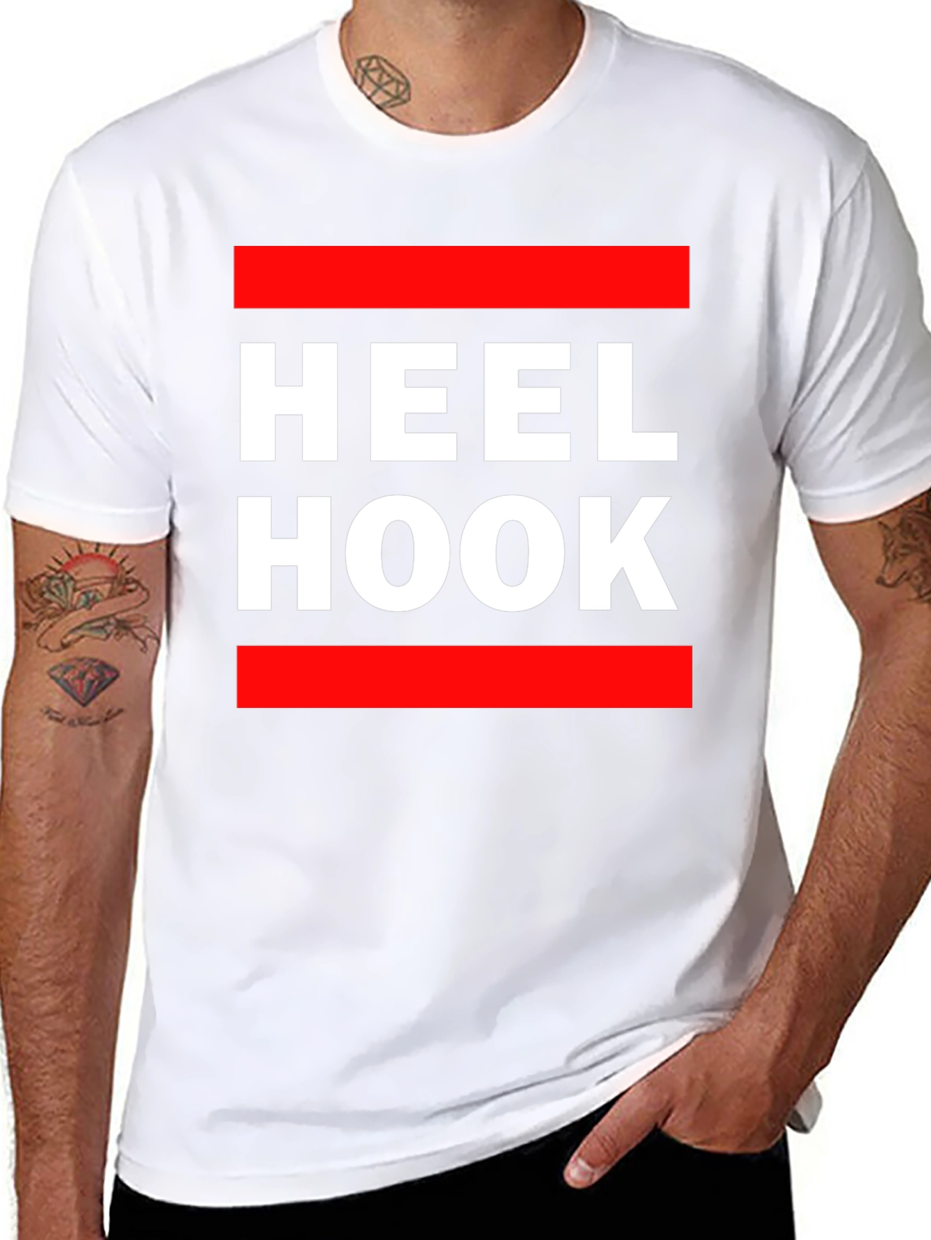 Heel Hook Black T-Shirt - Climbing & BJJ