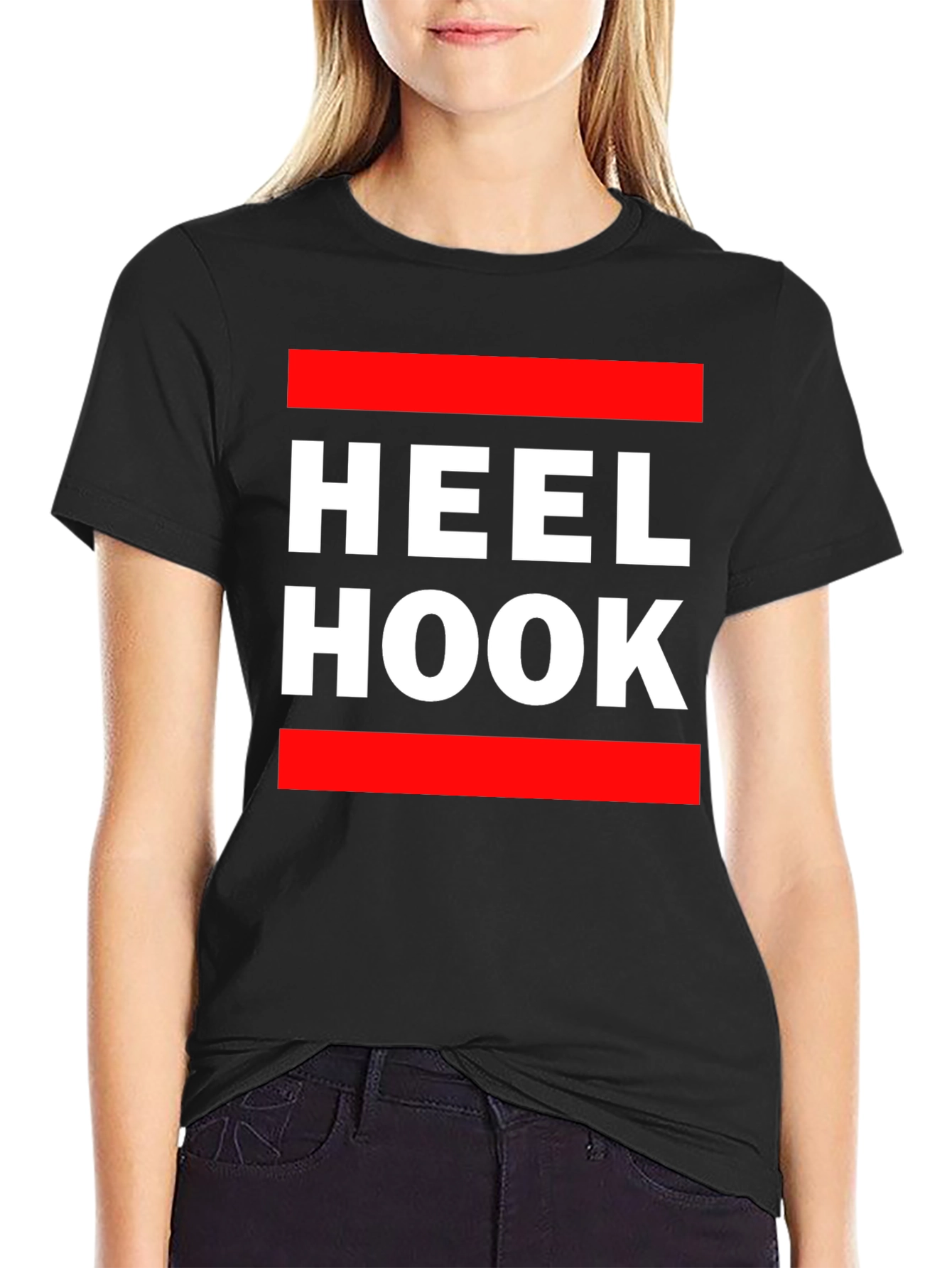 Heel Hook Black T-Shirt - Climbing & BJJ