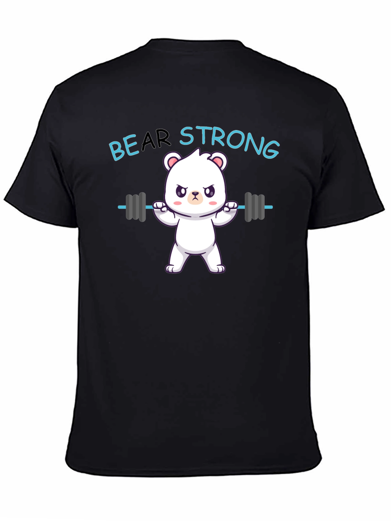Bear Strong Graphic T-Shirt - Black