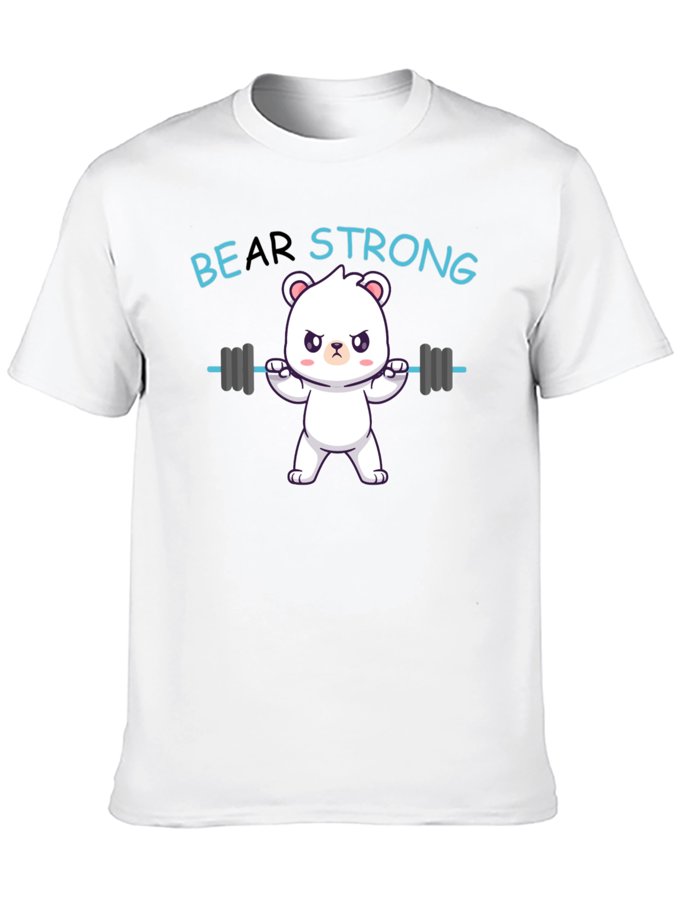 Bear Strong Graphic T-Shirt - Black