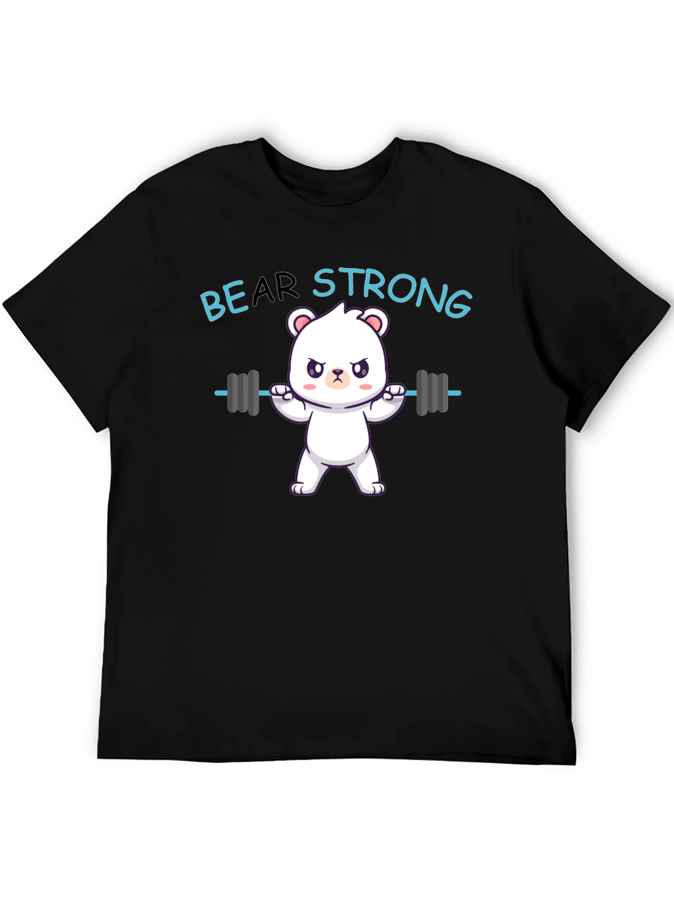 Bear Strong Graphic T-Shirt - Black