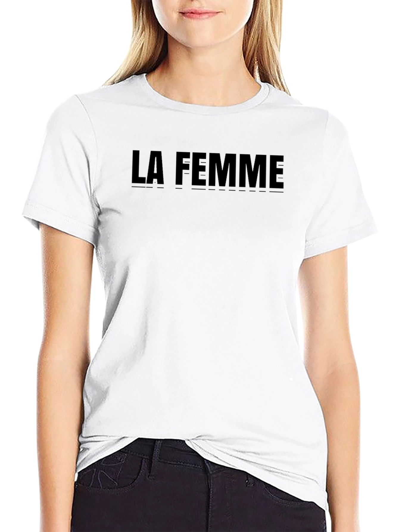 La Femme Graphic T-Shirt - Stylish & Comfortable