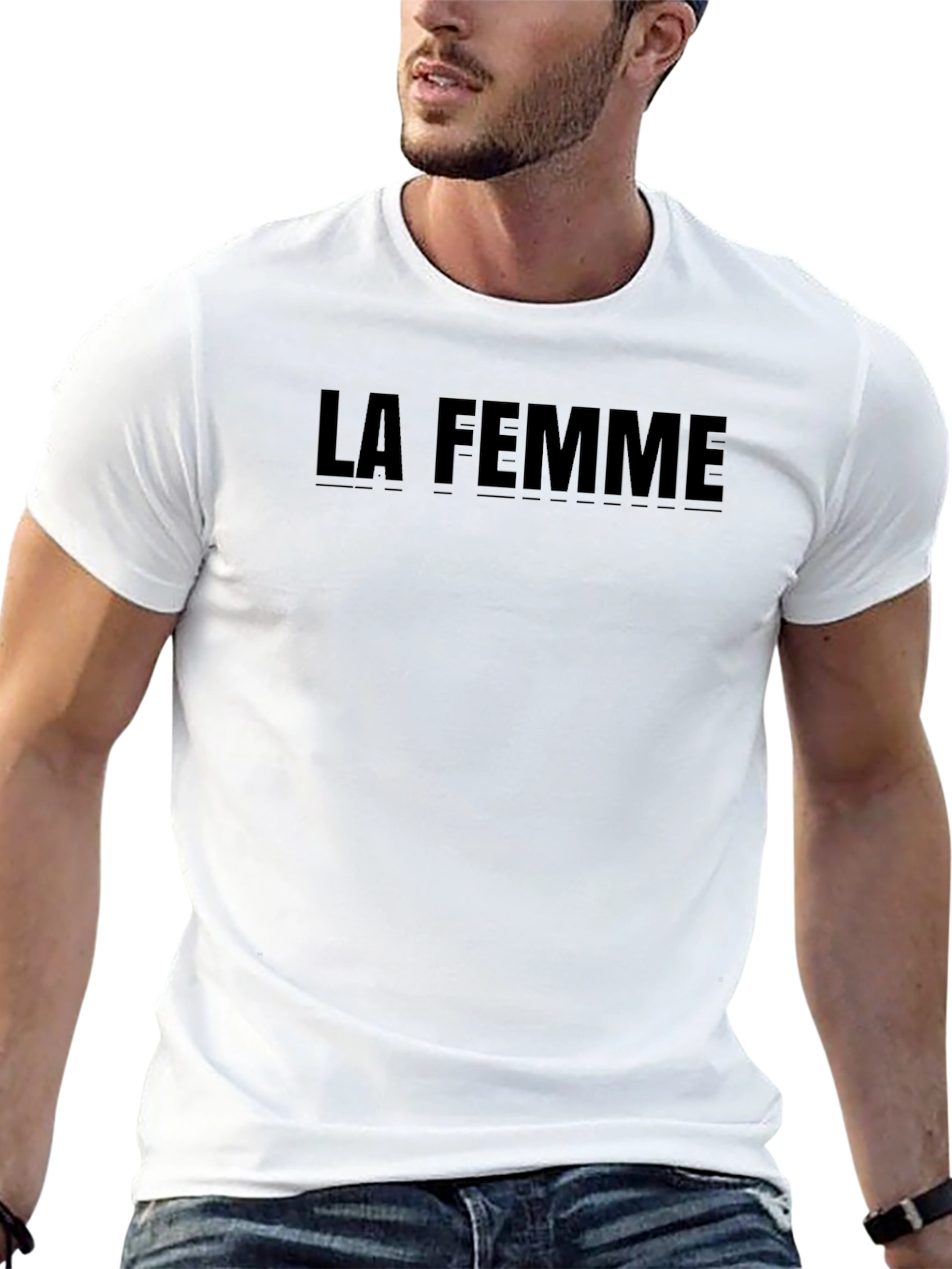 La Femme Graphic T-Shirt - Stylish & Comfortable