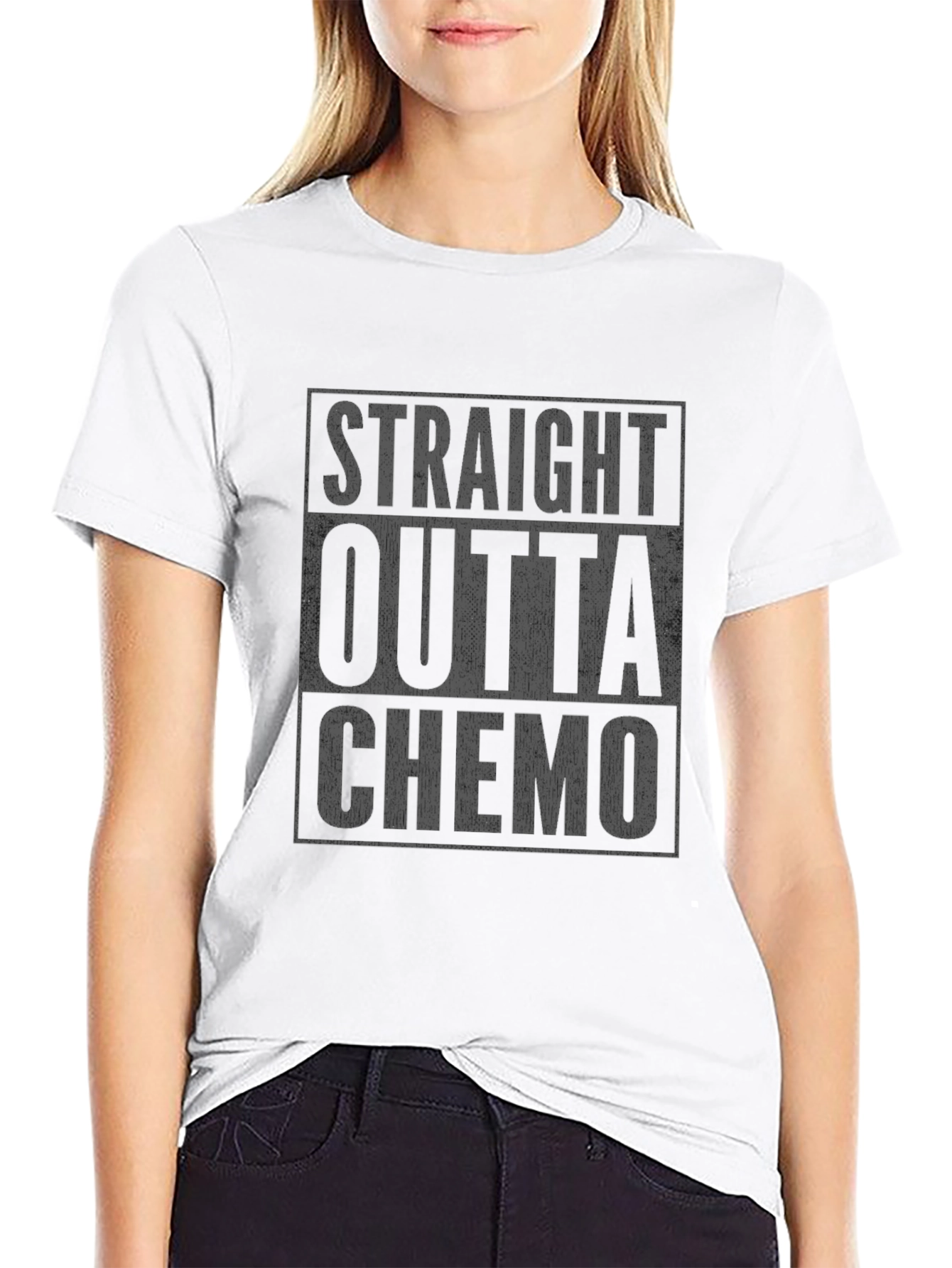 Straight Outta Chemo T-Shirt - Dark Humor Tee