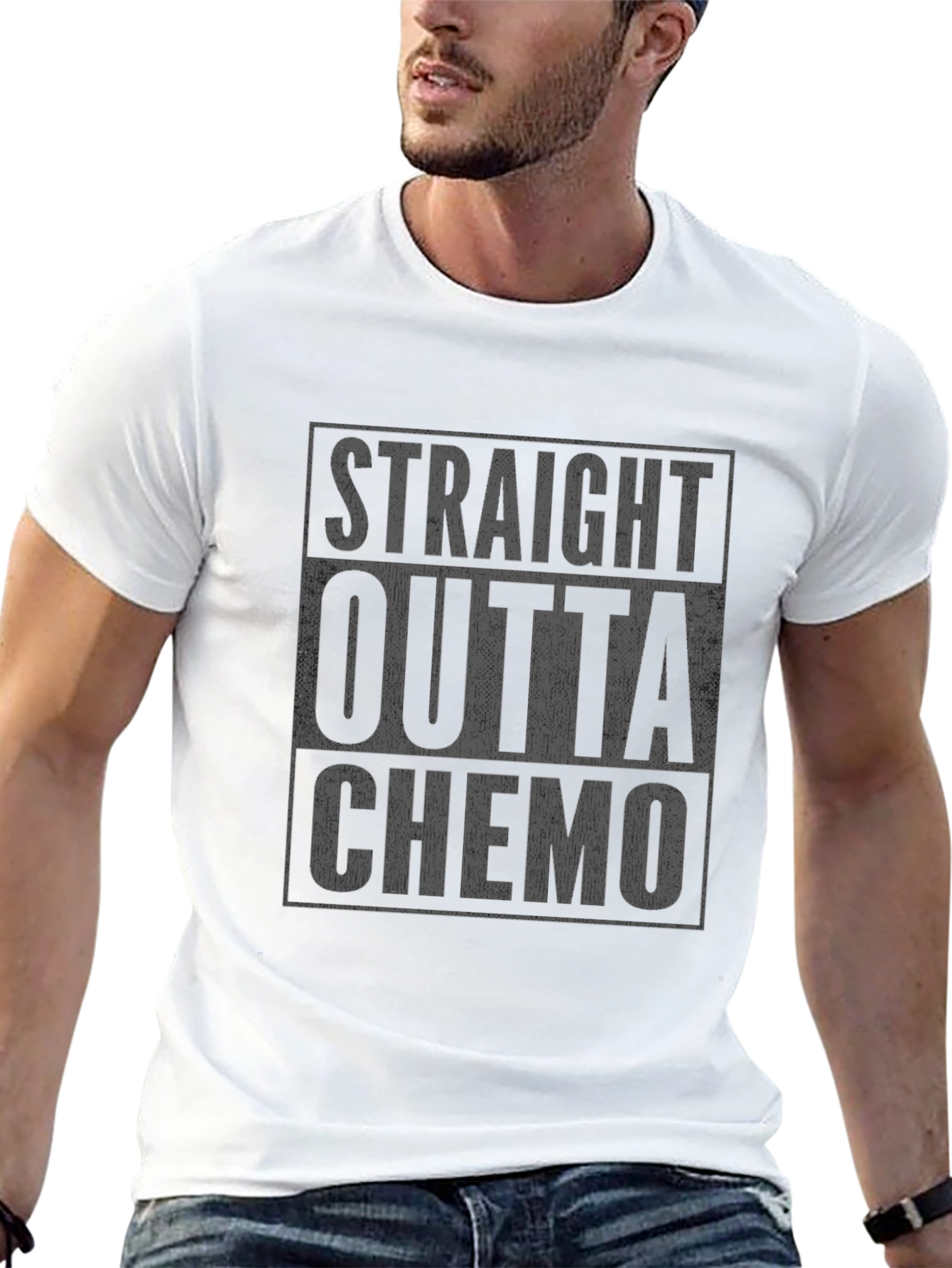Straight Outta Chemo T-Shirt - Dark Humor Tee