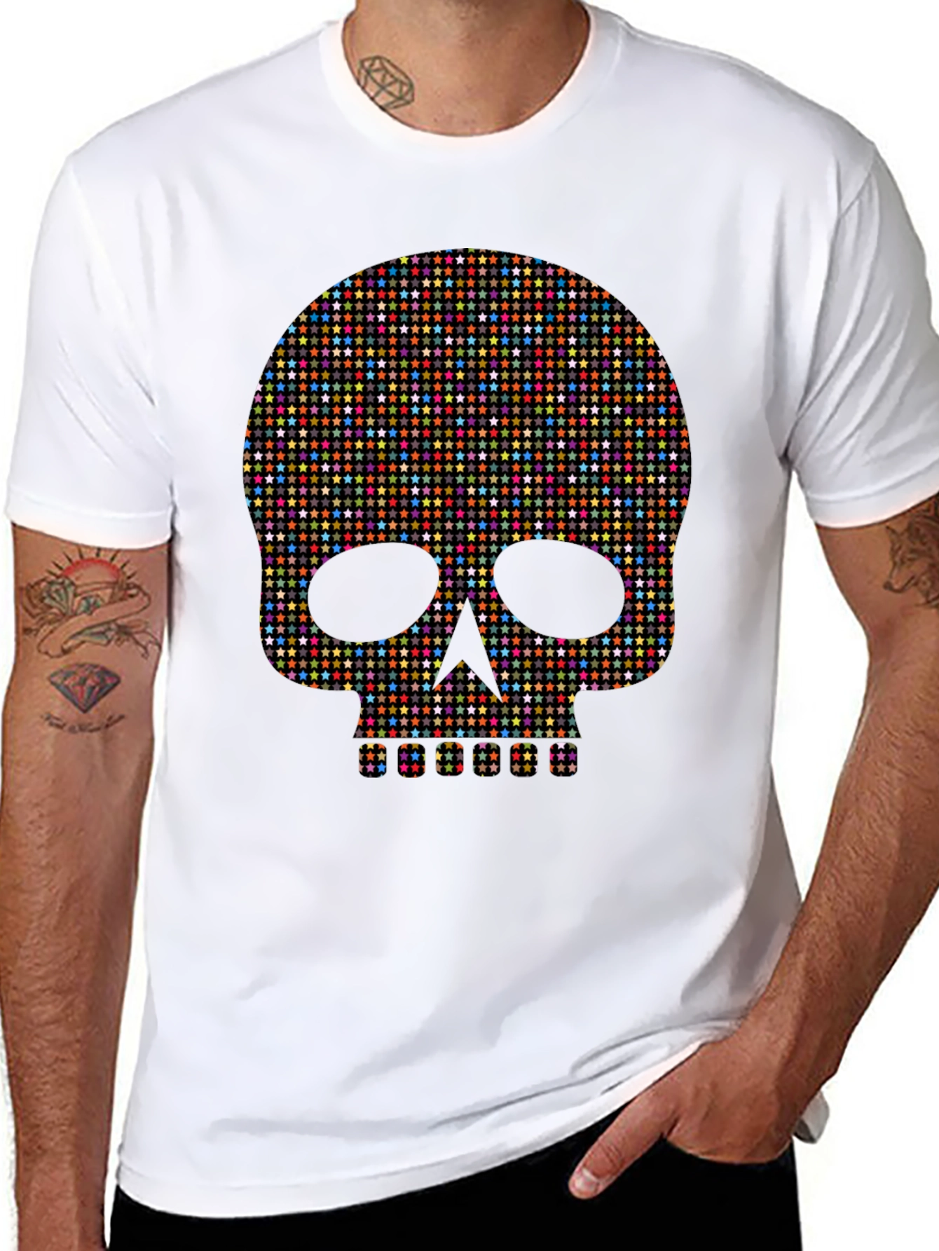 Star Skull Graphic Tee - Bold Fashion
