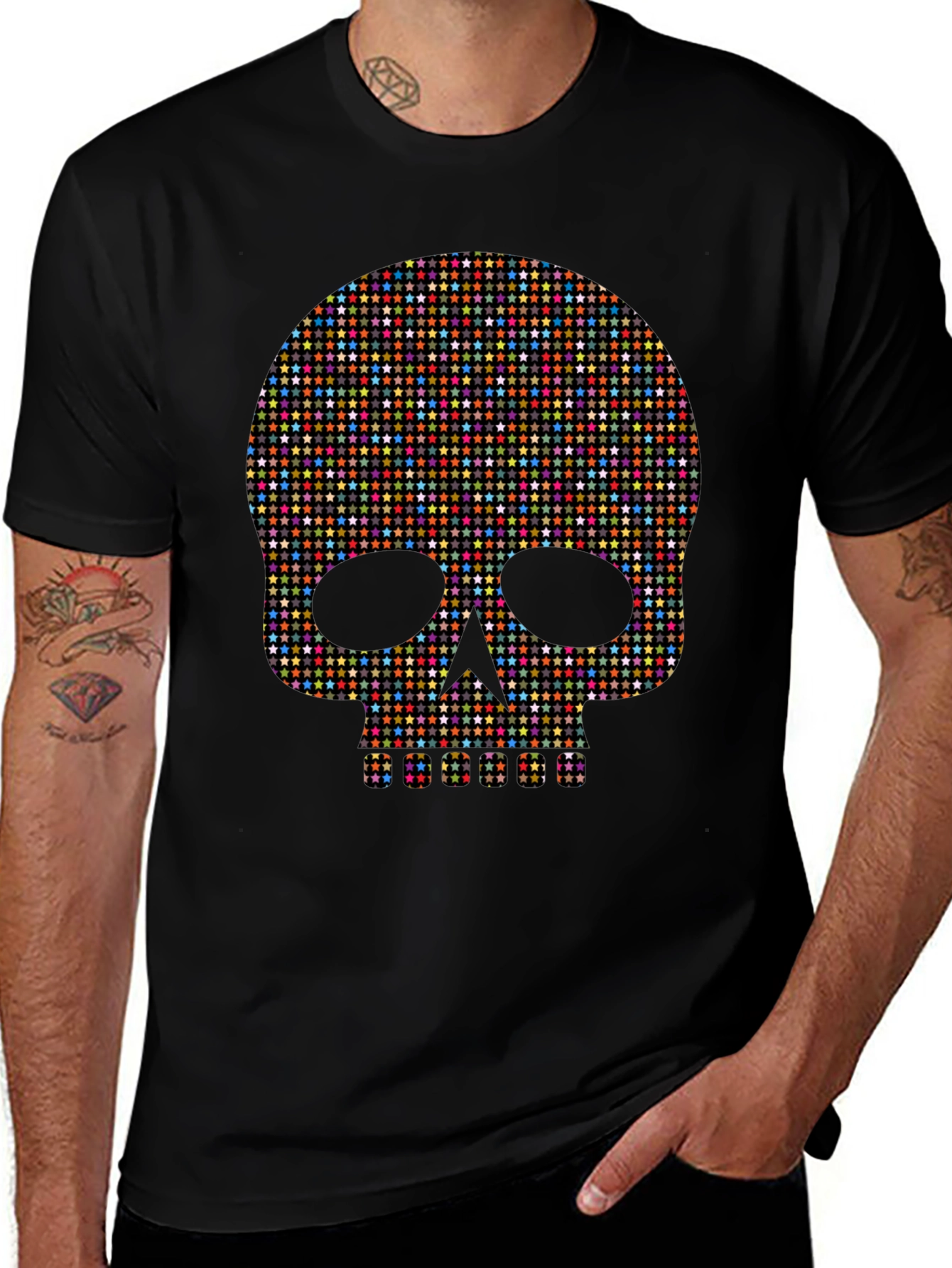 Star Skull Graphic Tee - Bold Fashion