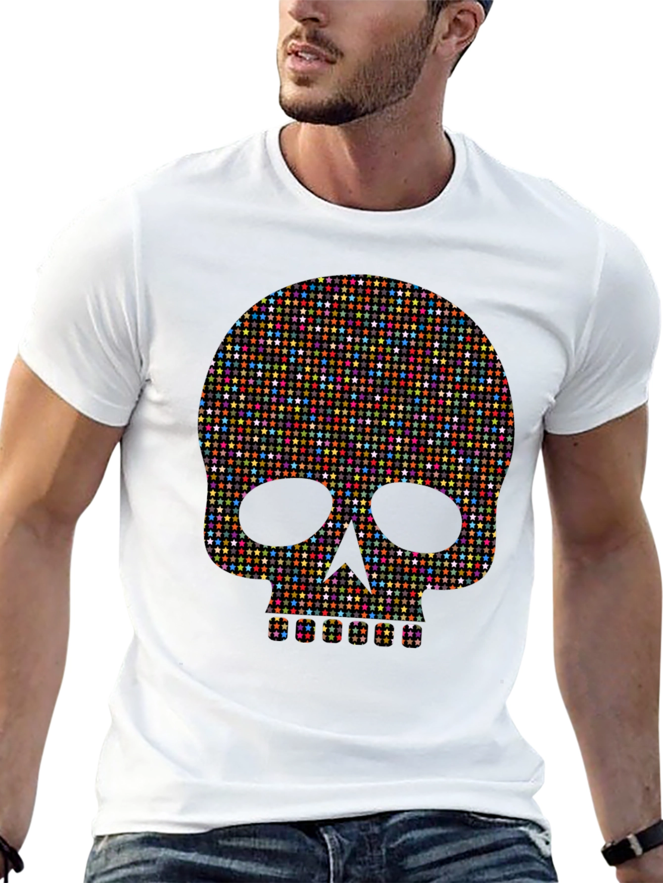 Star Skull Graphic Tee - Bold Fashion