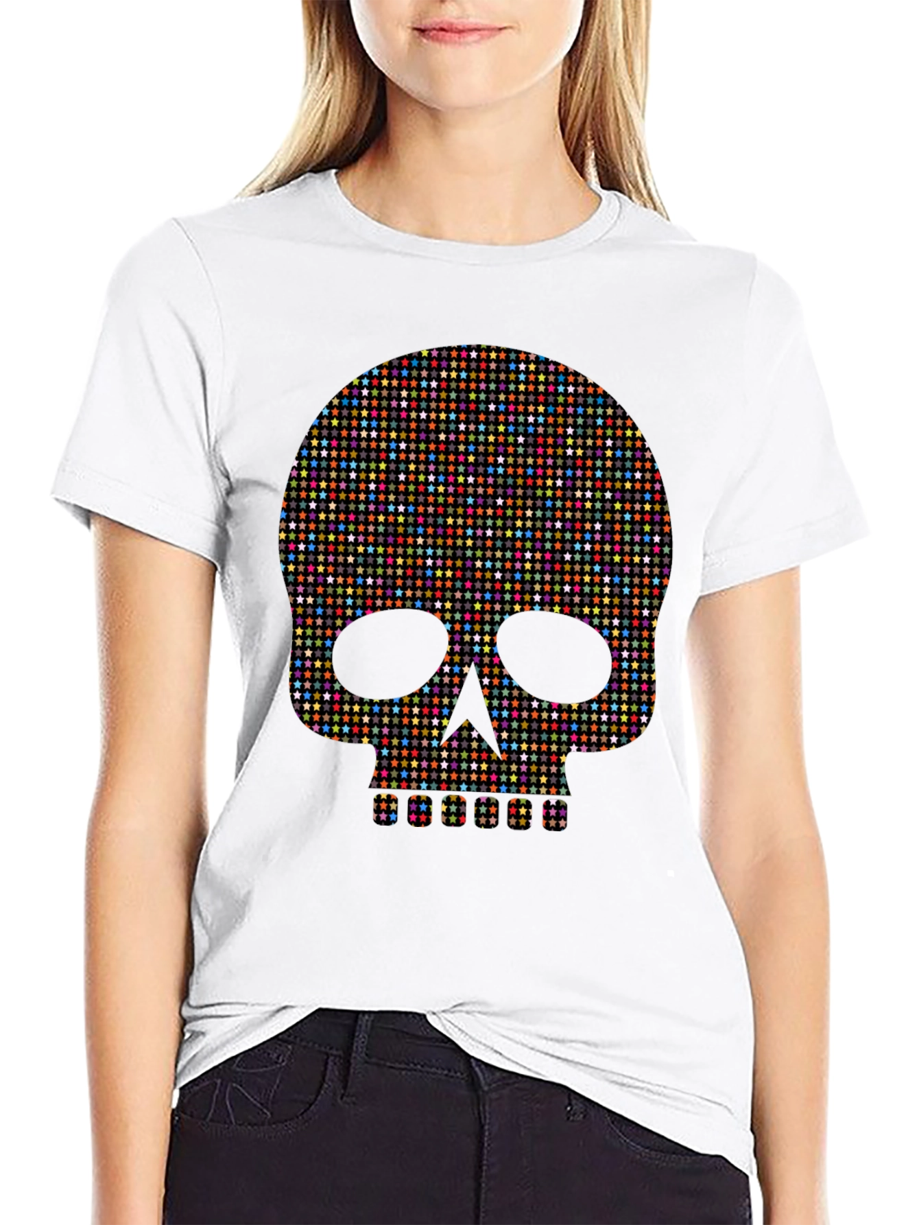 Star Skull Graphic Tee - Bold Fashion