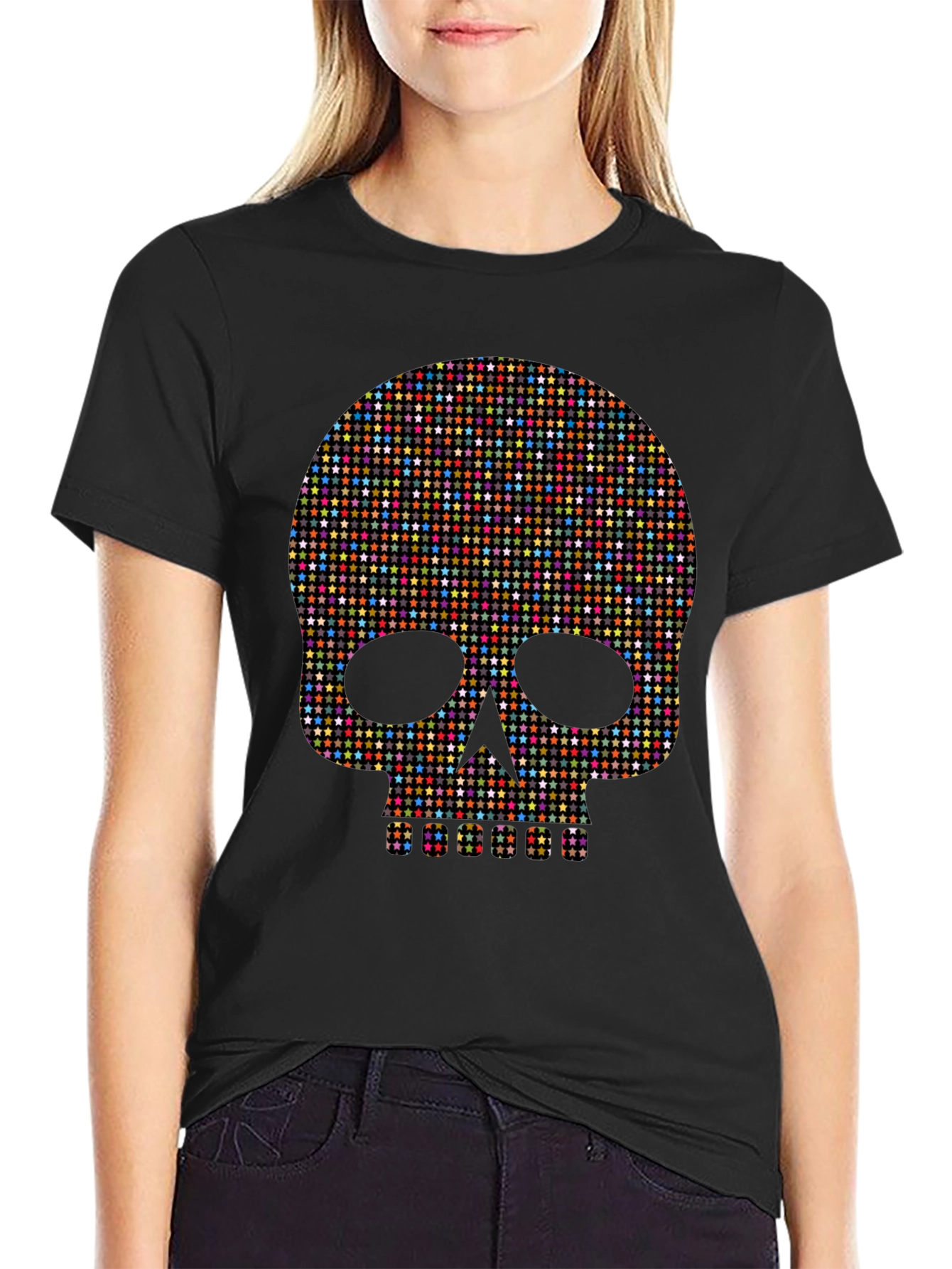 Star Skull Graphic Tee - Bold Fashion